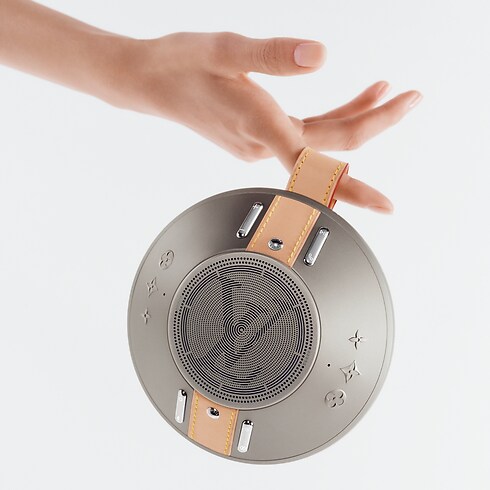 LV Nanogram Speaker Silver in Les Extraordinaires's Watchmaking Connected Objects collections by Louis Vuitton (Product zoom)