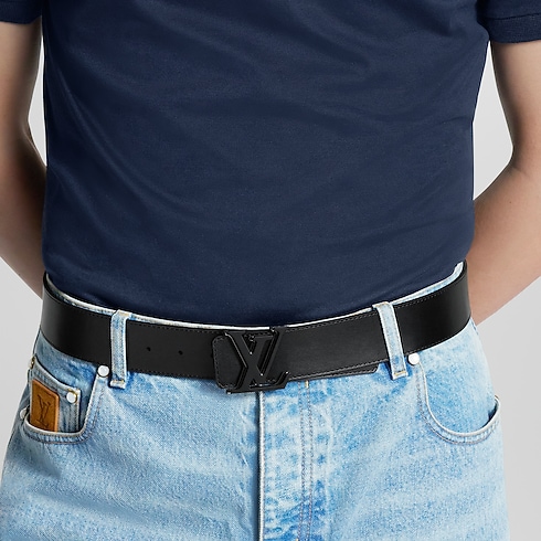 LV Optic 40mm Reversible Belt Monogram Eclipse Canvas in Men's Accessories Belts collections by Louis Vuitton (Product zoom)