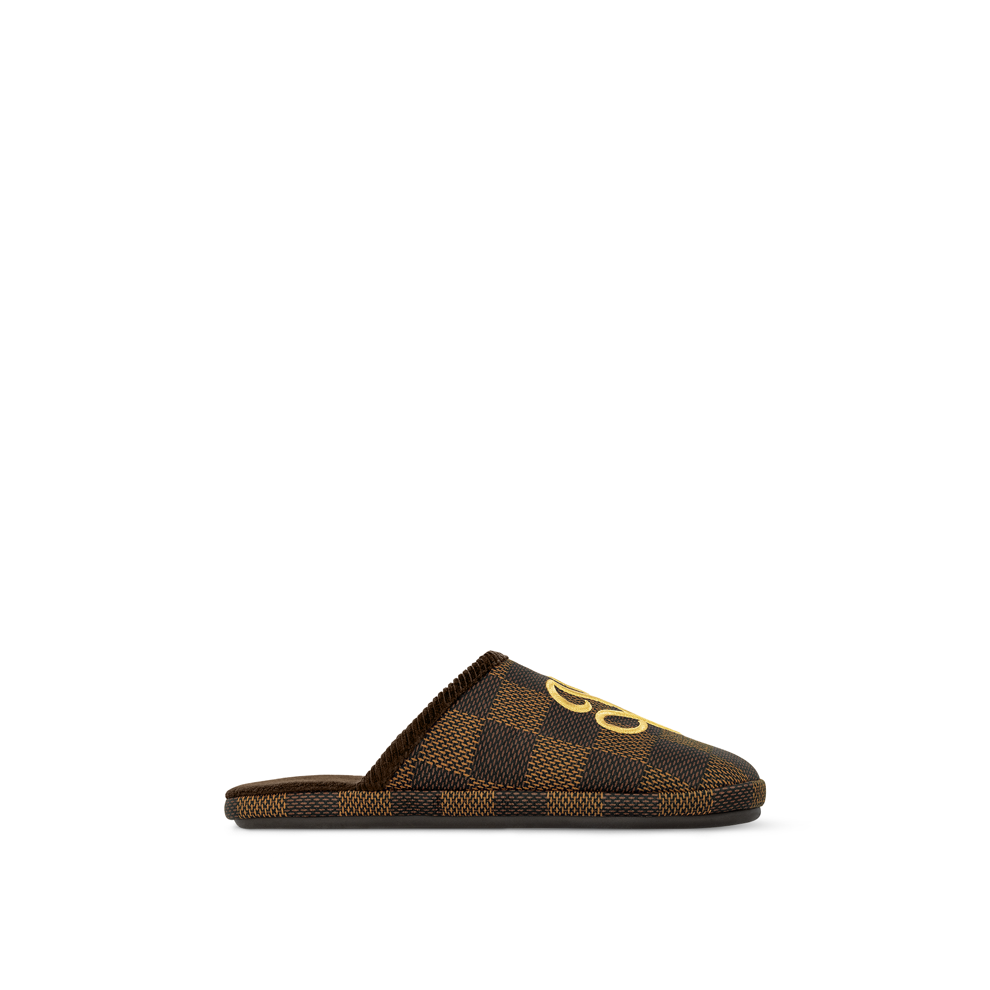 Brown Louis Vuitton House Slippers Mens Lv Bed Slippers Louis