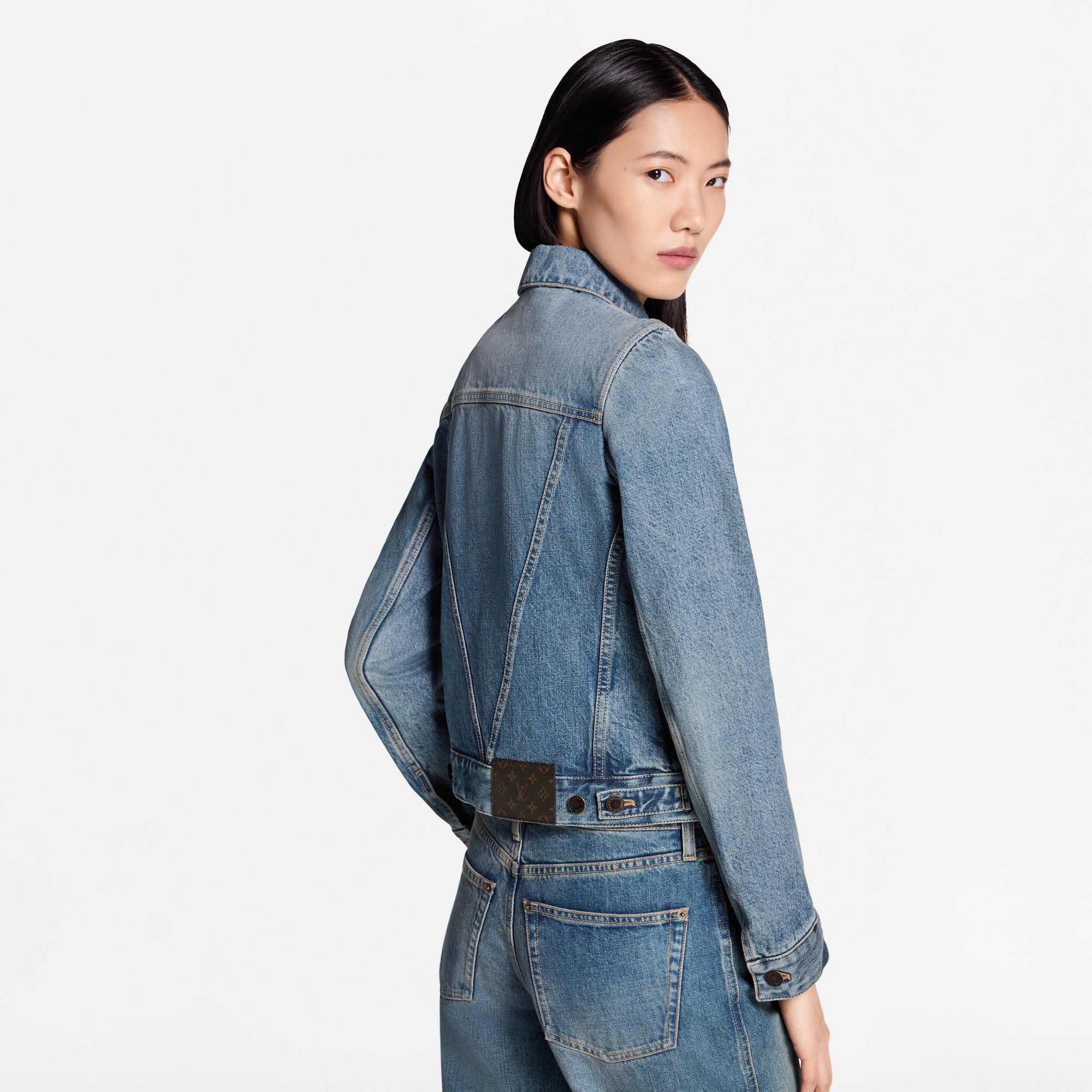 LV Patch Denim Jacket
  in Women
