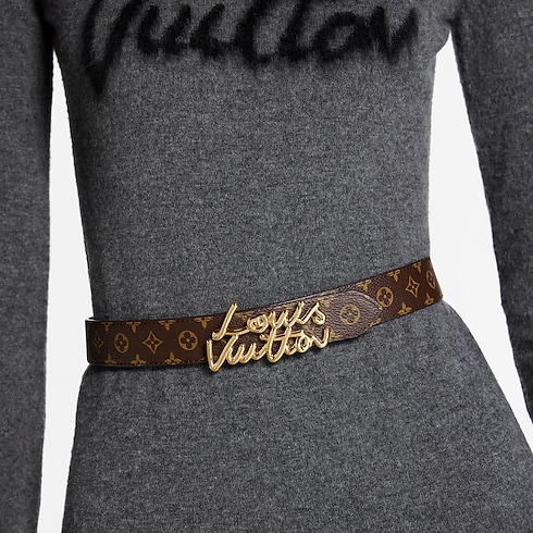 LV Script 30mm Belt in Women's Accessories Belts collections by Louis Vuitton (Product zoom)