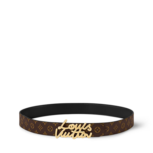 LV Script 30mm Belt in Women's Accessories Belts collections by Louis Vuitton (Product zoom)
