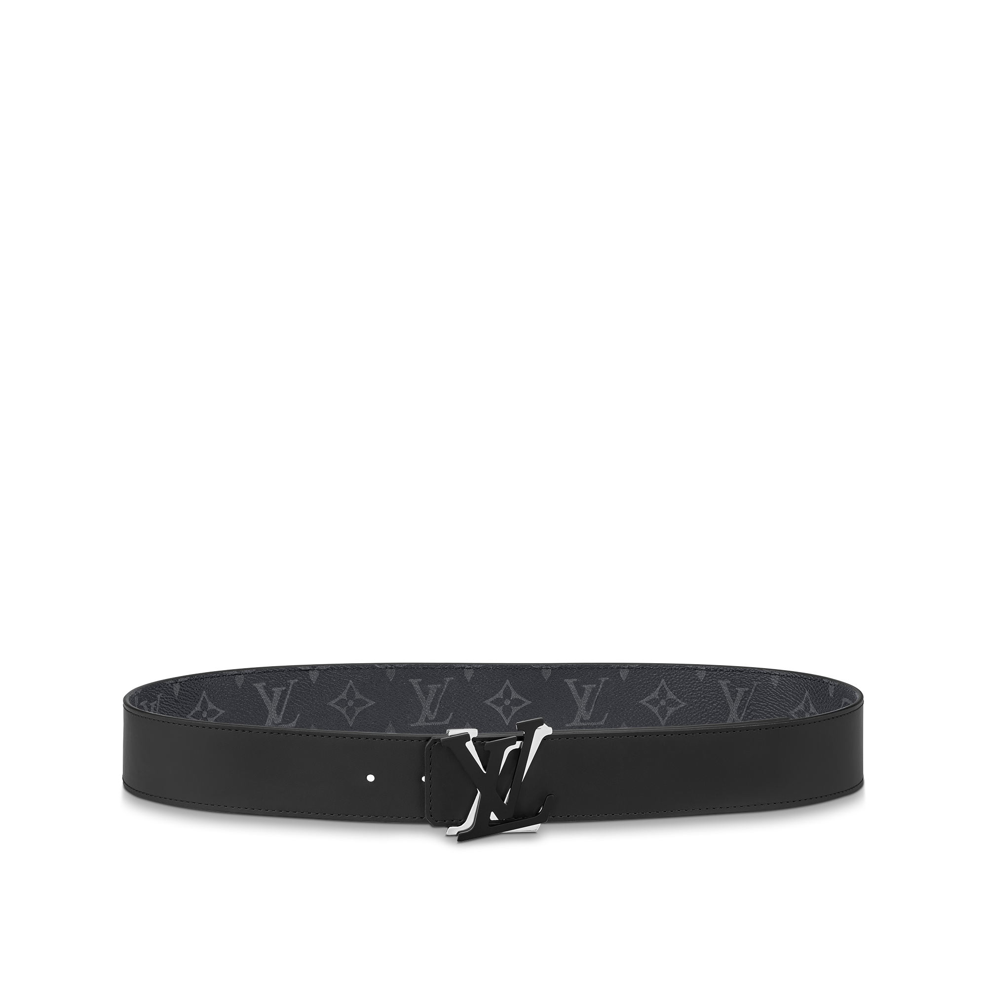LV Shake 40mm Reversible Belt Monogram Eclipse Canvas in Men