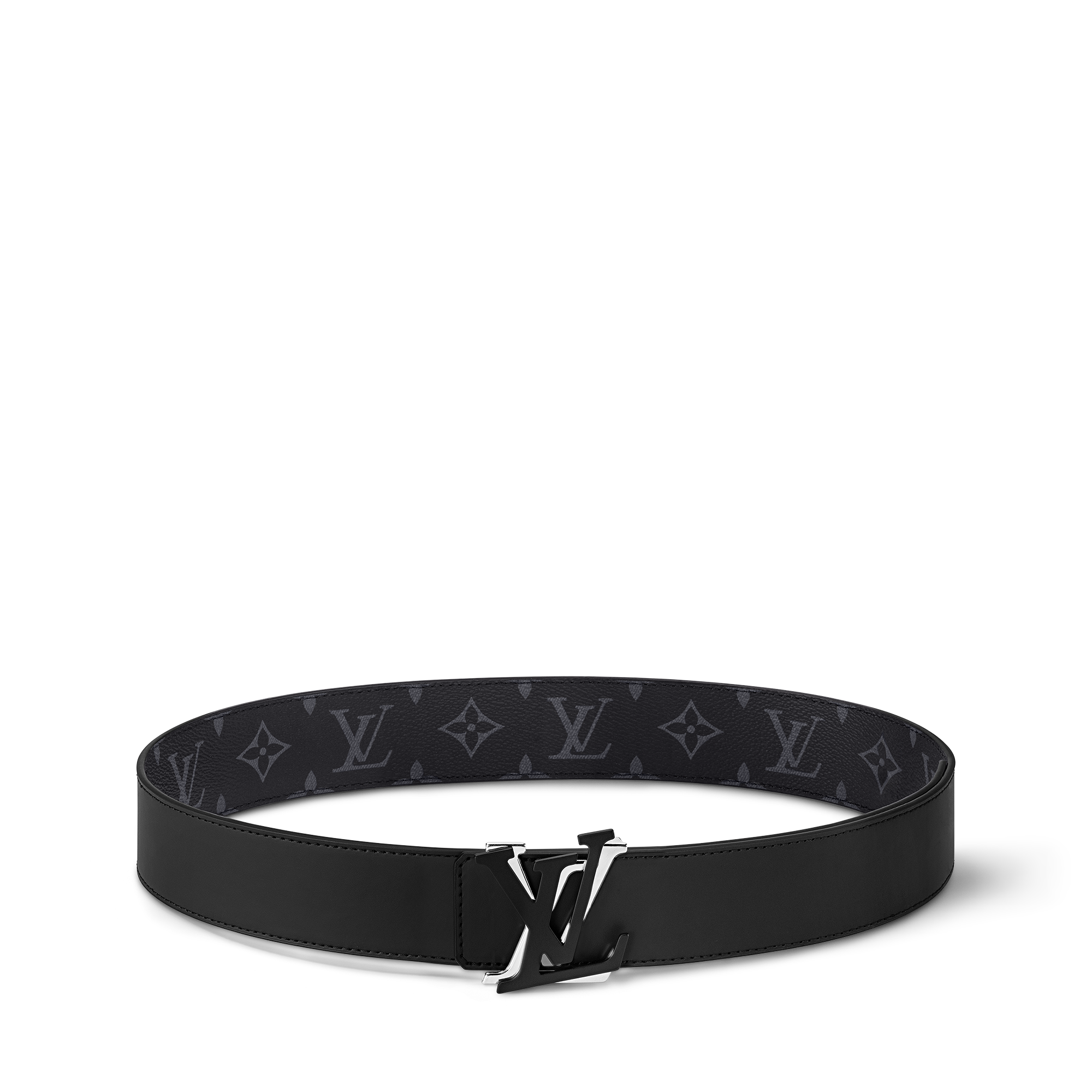 LV Shake 40mm Reversible Belt Monogram Eclipse Canvas in Men