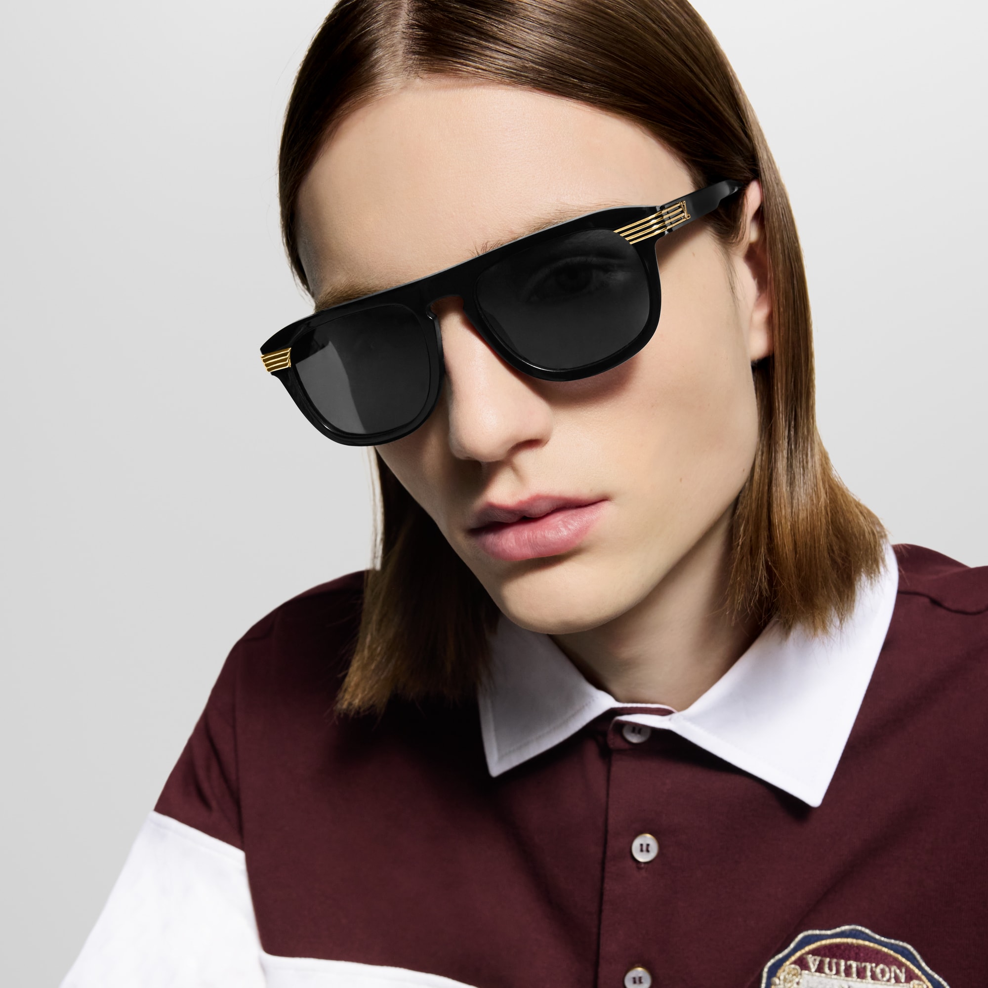 LV Slide Round Square Sunglasses . in Men