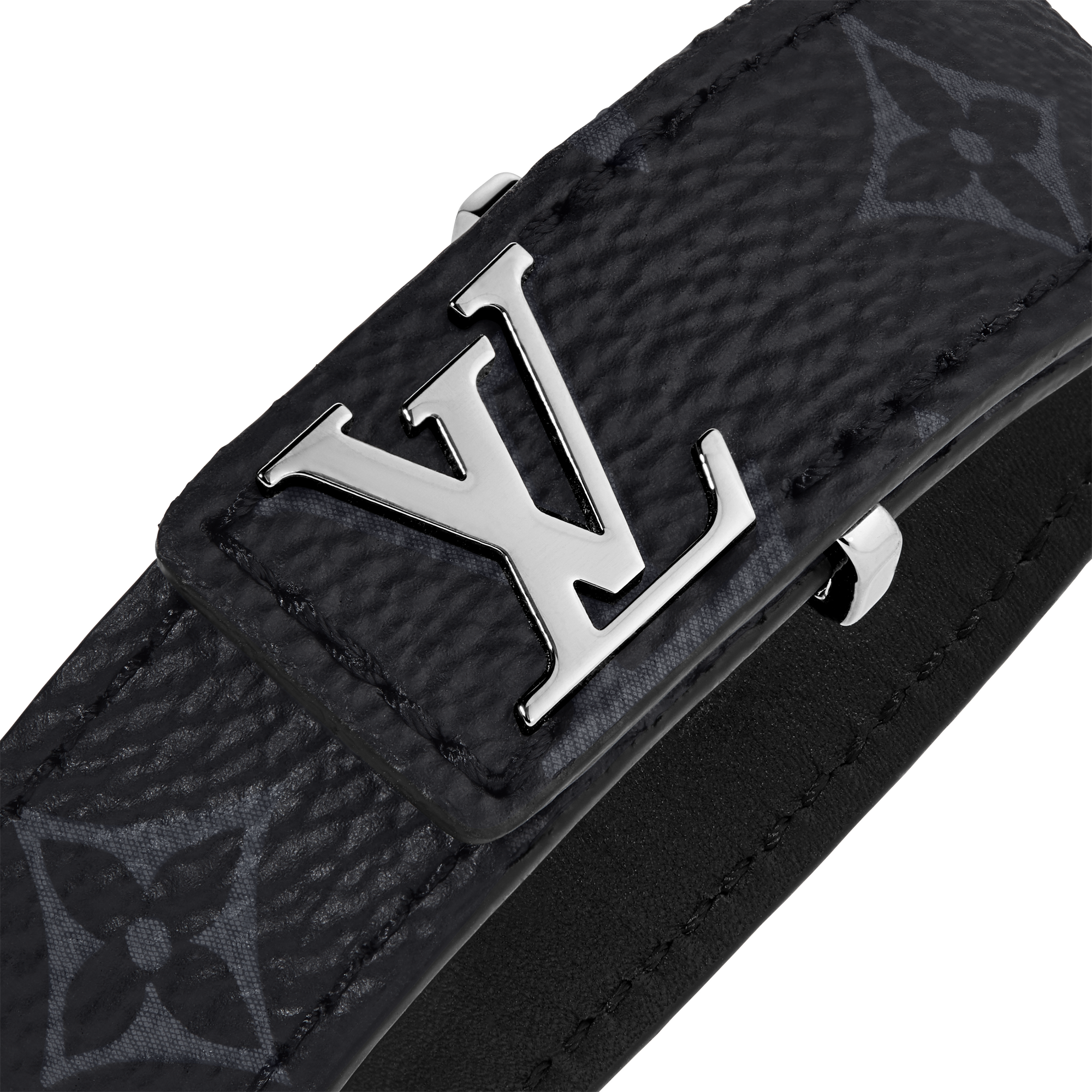 LV Slim Bracelet Monogram Eclipse Canvas in Men