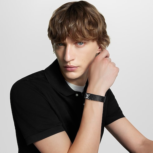 LV Slim Shadow Bracelet Monogram Shadow in Men's Fashion Jewellery Bracelets collections by Louis Vuitton (Product zoom)
