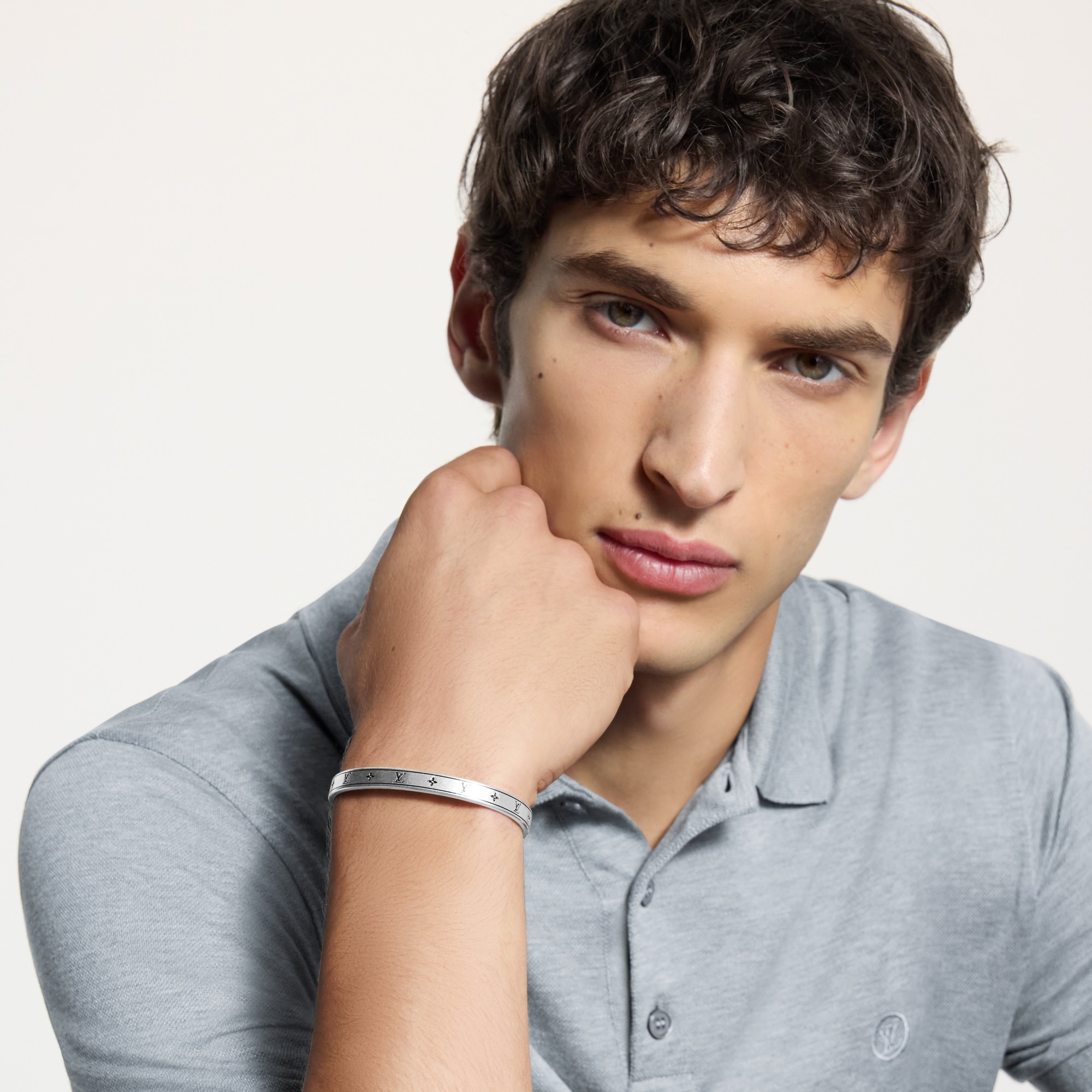 LV Spike Bangle Bracelet . in Men