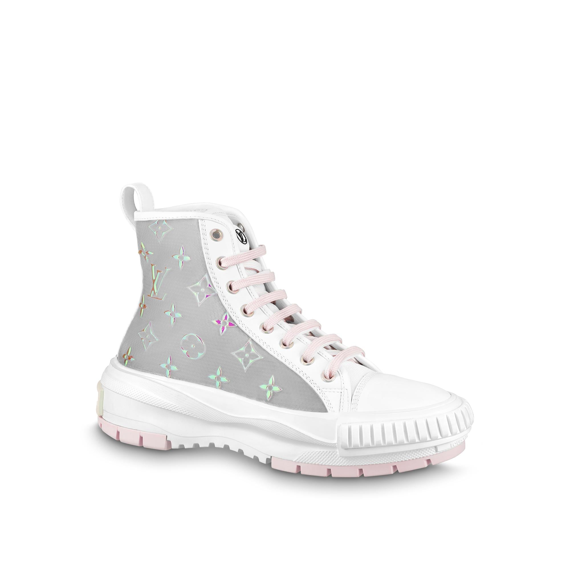 lv high top sneakers white