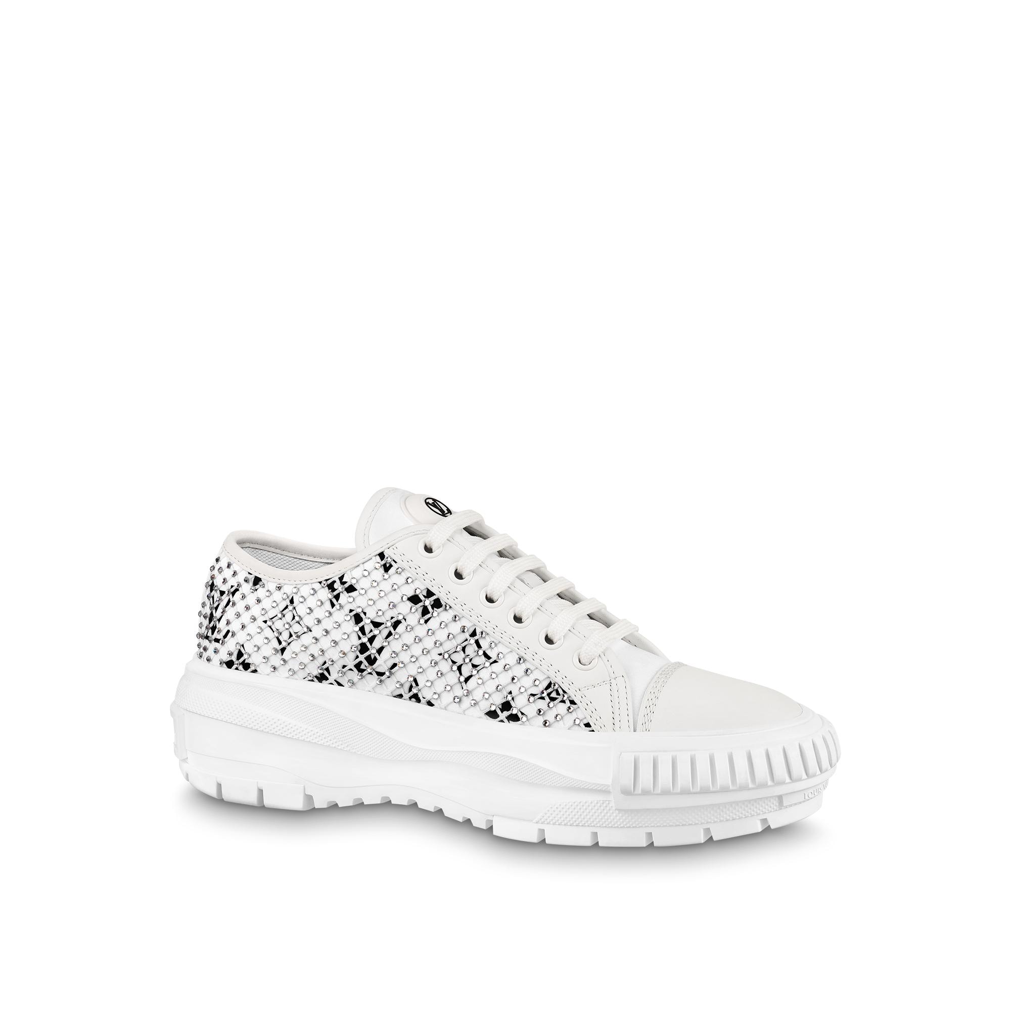 white louis vuitton sneakers with strap