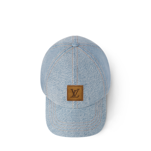 LV Staples Denim Cap . in Men's Accessories Hats, Beanies and Gloves collections by Louis Vuitton (Product zoom)