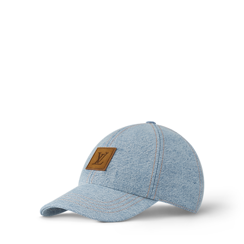 LV Staples Denim Cap . in Men's Accessories Hats, Beanies and Gloves collections by Louis Vuitton (Product zoom)