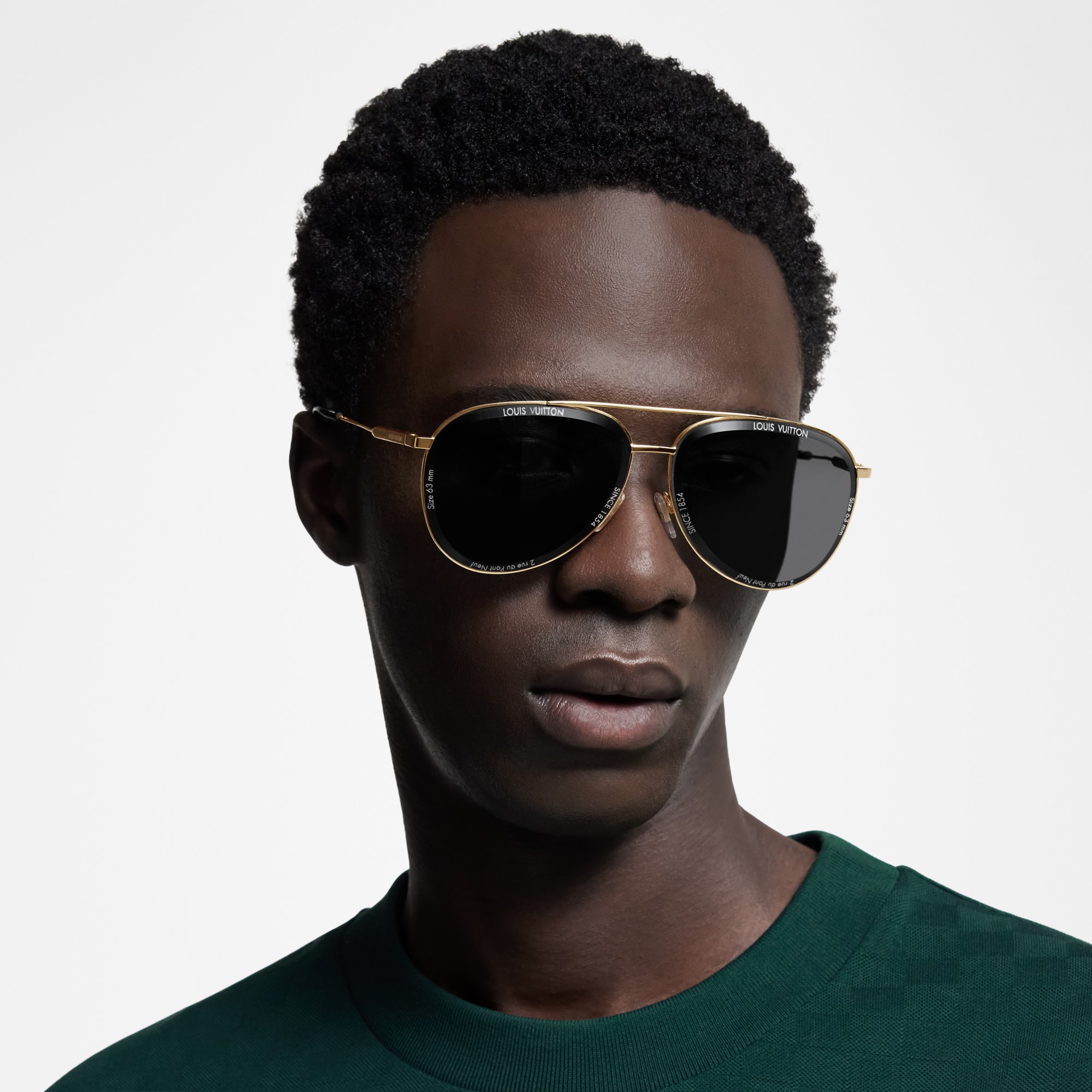 LV Super Vision Metal Pilot Sunglasses . in Men