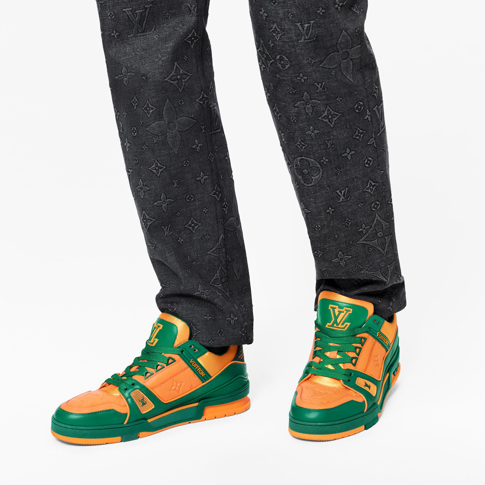 louis vuitton green sneakers