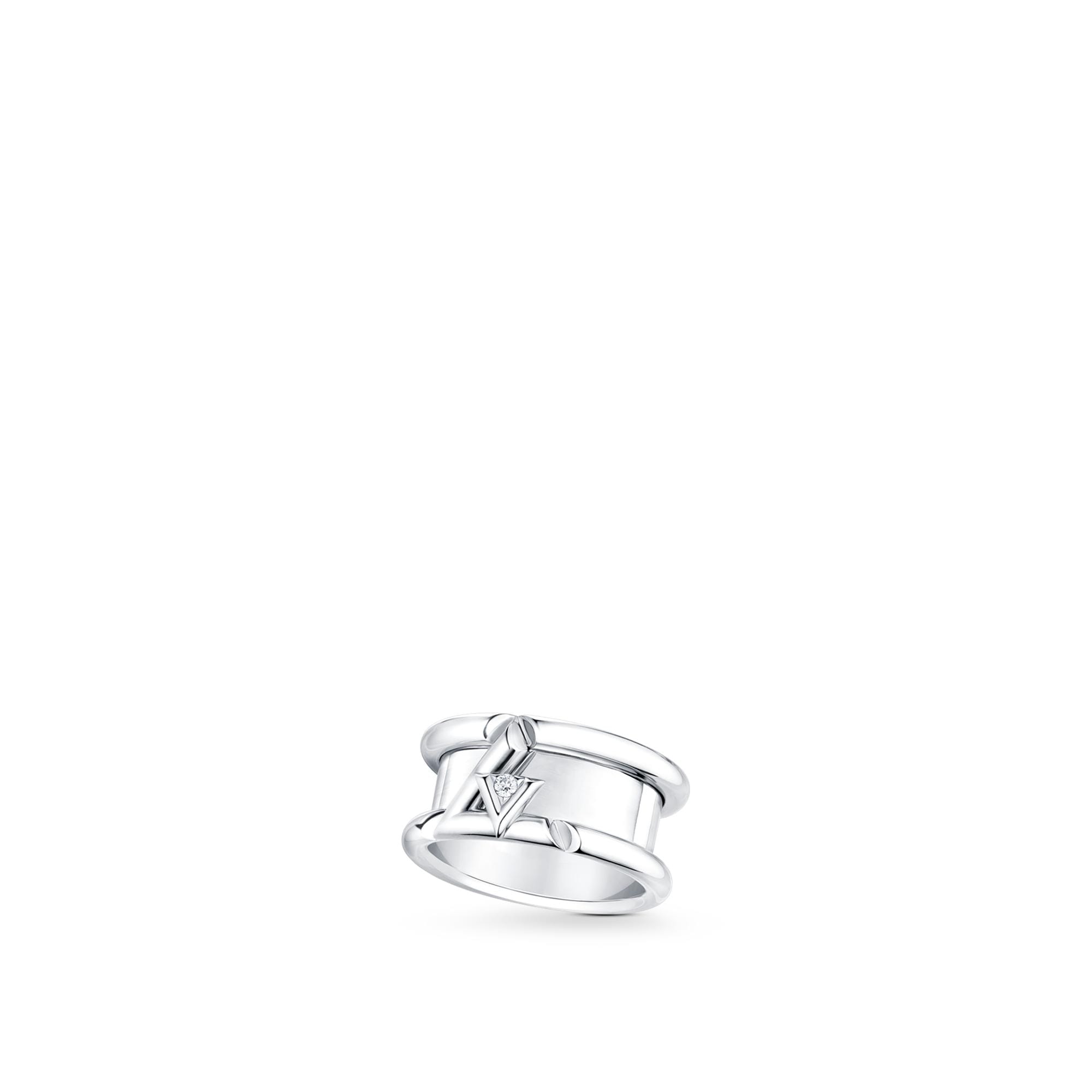 LV Volt One Band Ring, White Gold And Diamond  in Jewellery