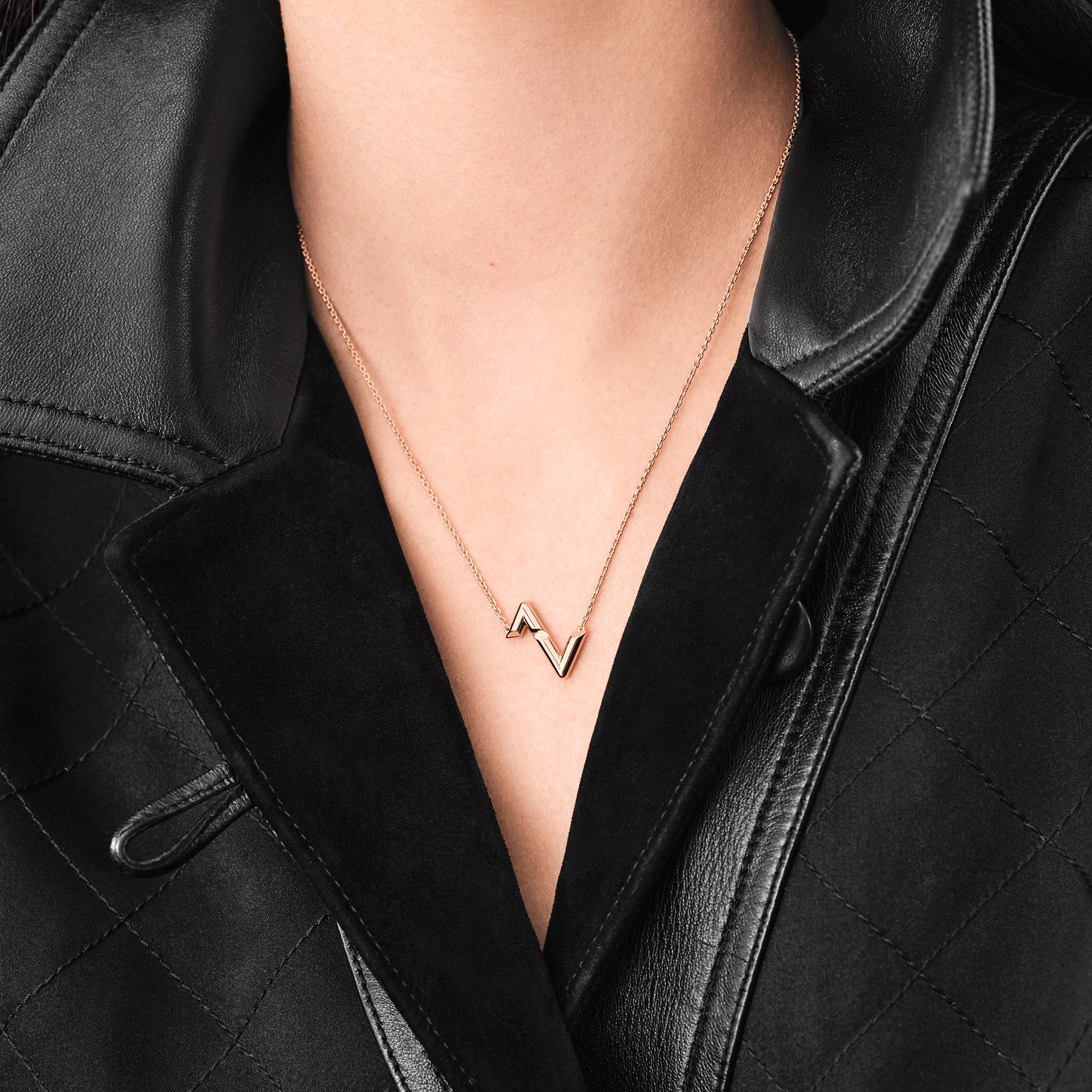 LV Volt Upside Down Pendant, Pink Gold 