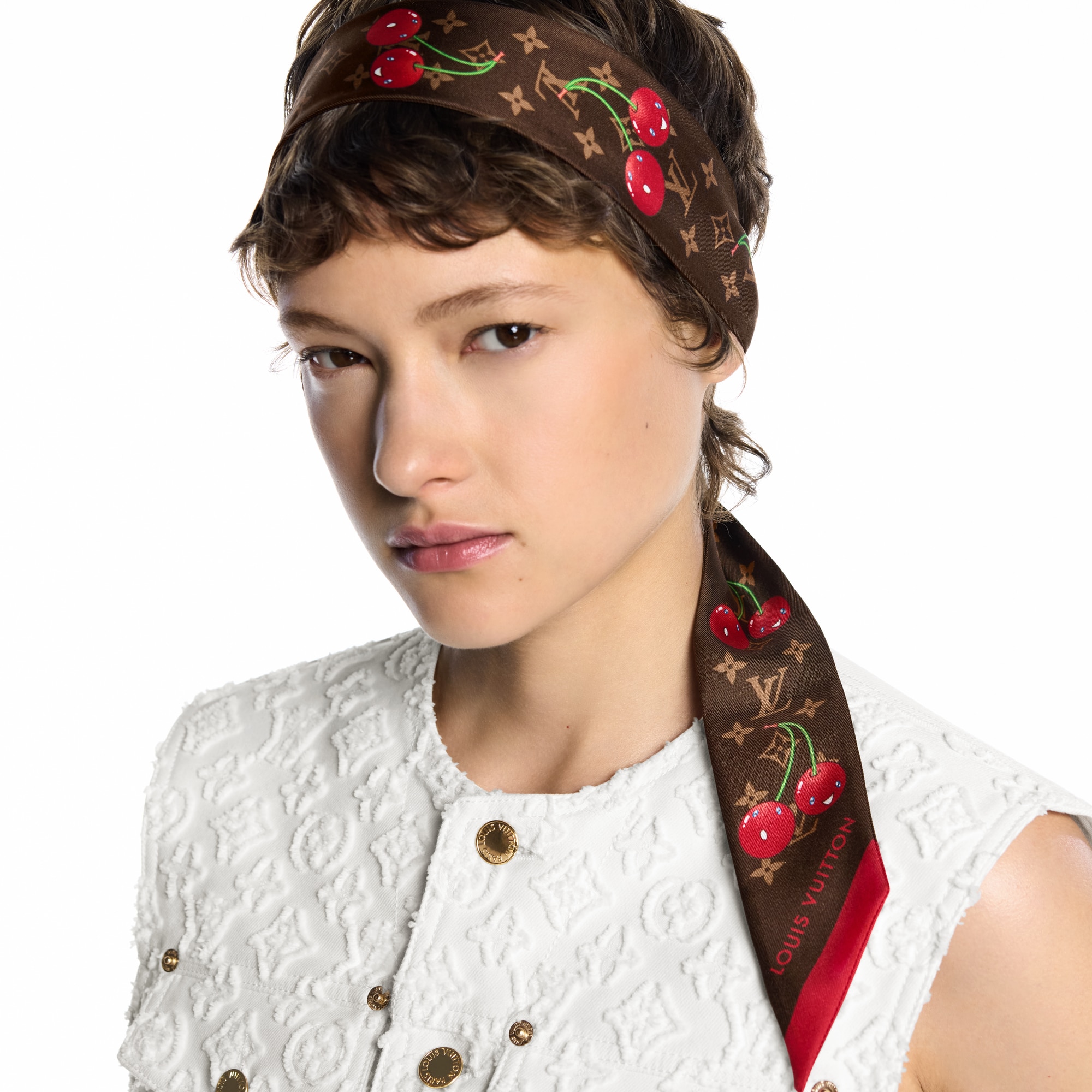 LV x TM Monogram Cerise Bandeau . in Women