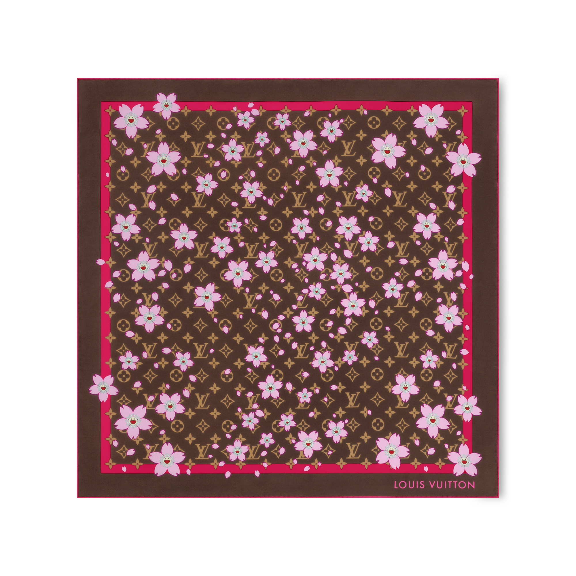 LV x TM Monogram Cherry Blossom Square 70 . in Women