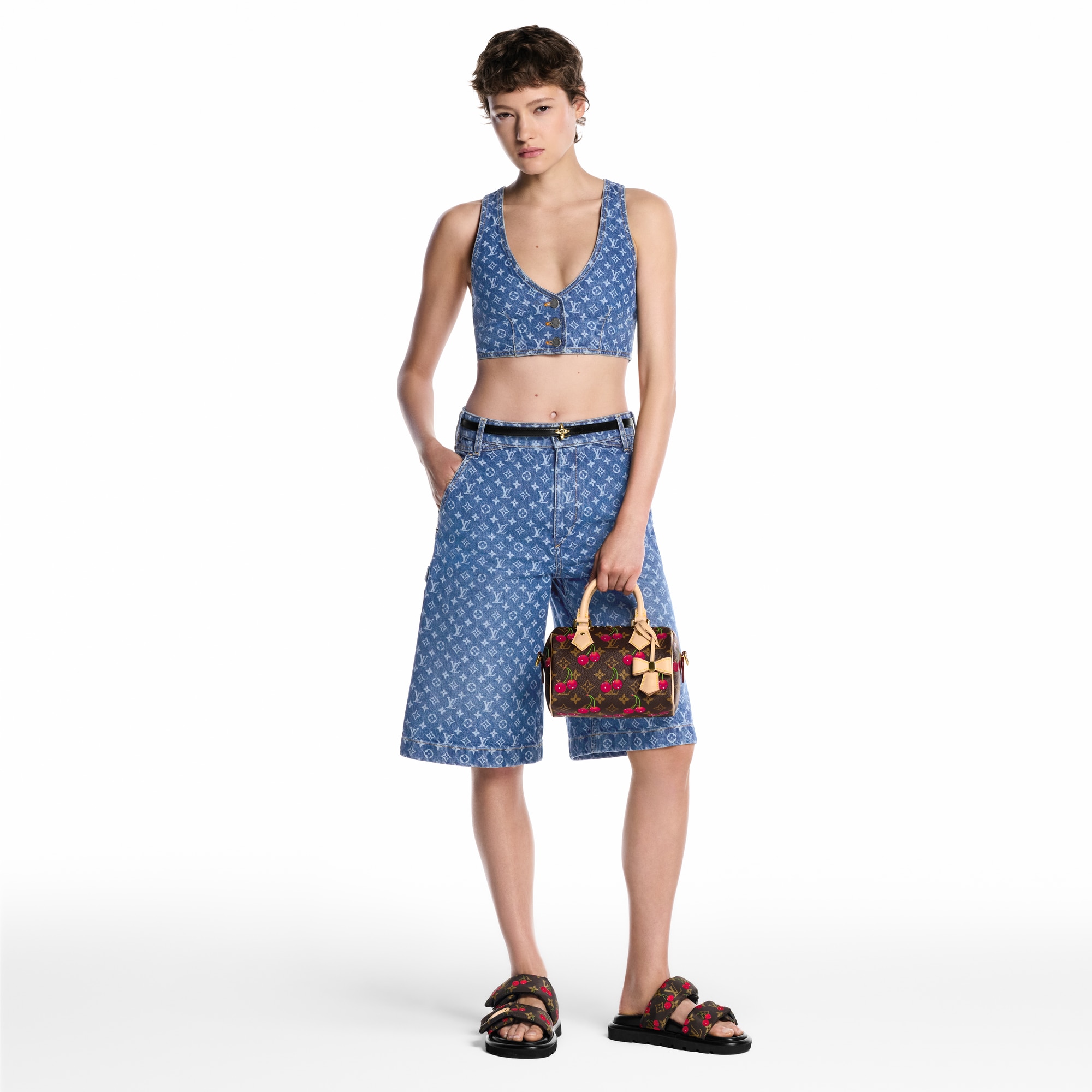 LV x TM Pool Pillow Flat Comfort Mule  in Women