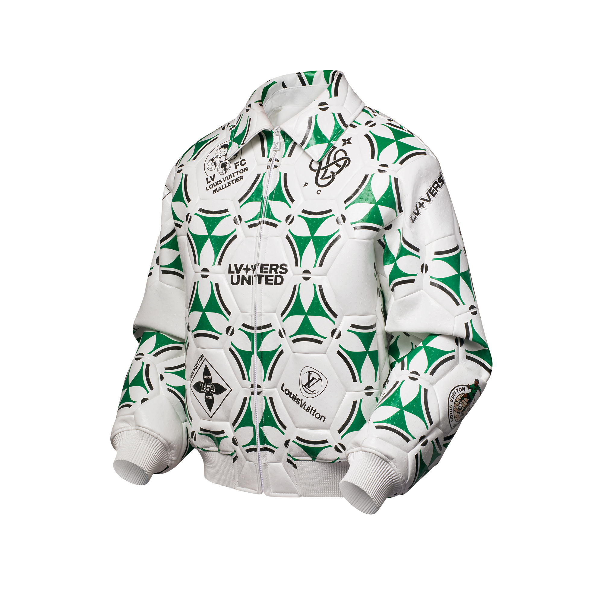 Made To Order Leather Soccer Bomber  in Men