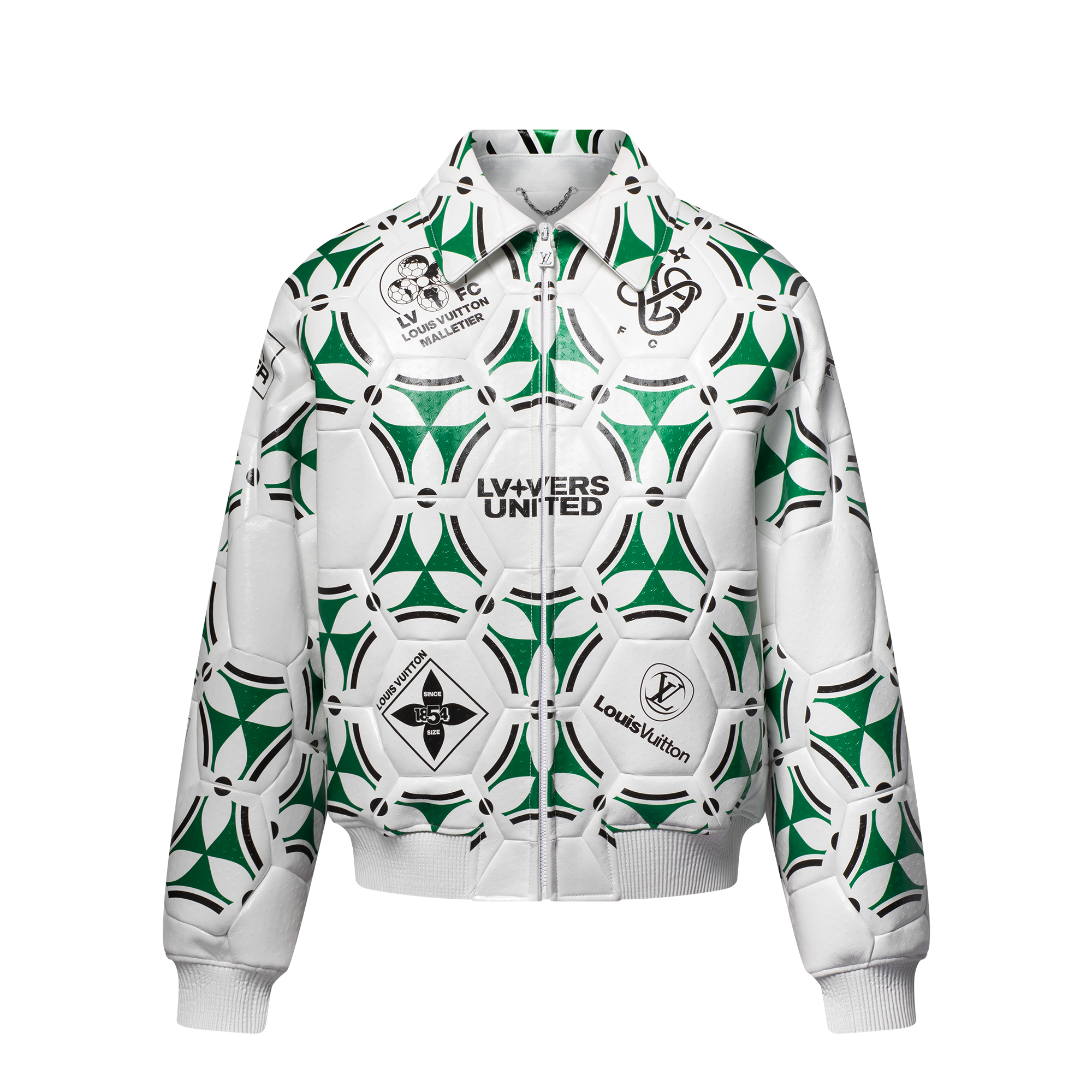 Made To Order Leather Soccer Bomber  in Men