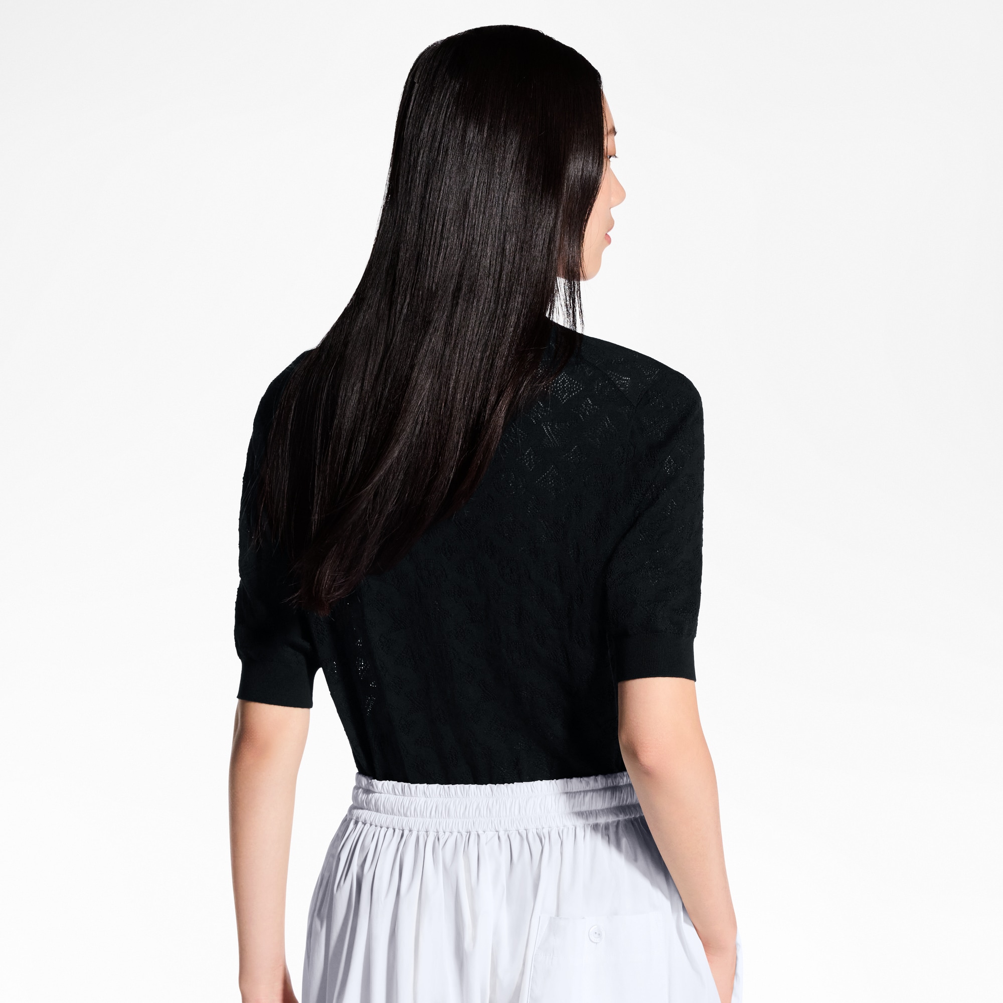 Mahina Monogram Short-Sleeved Cardigan  in Women