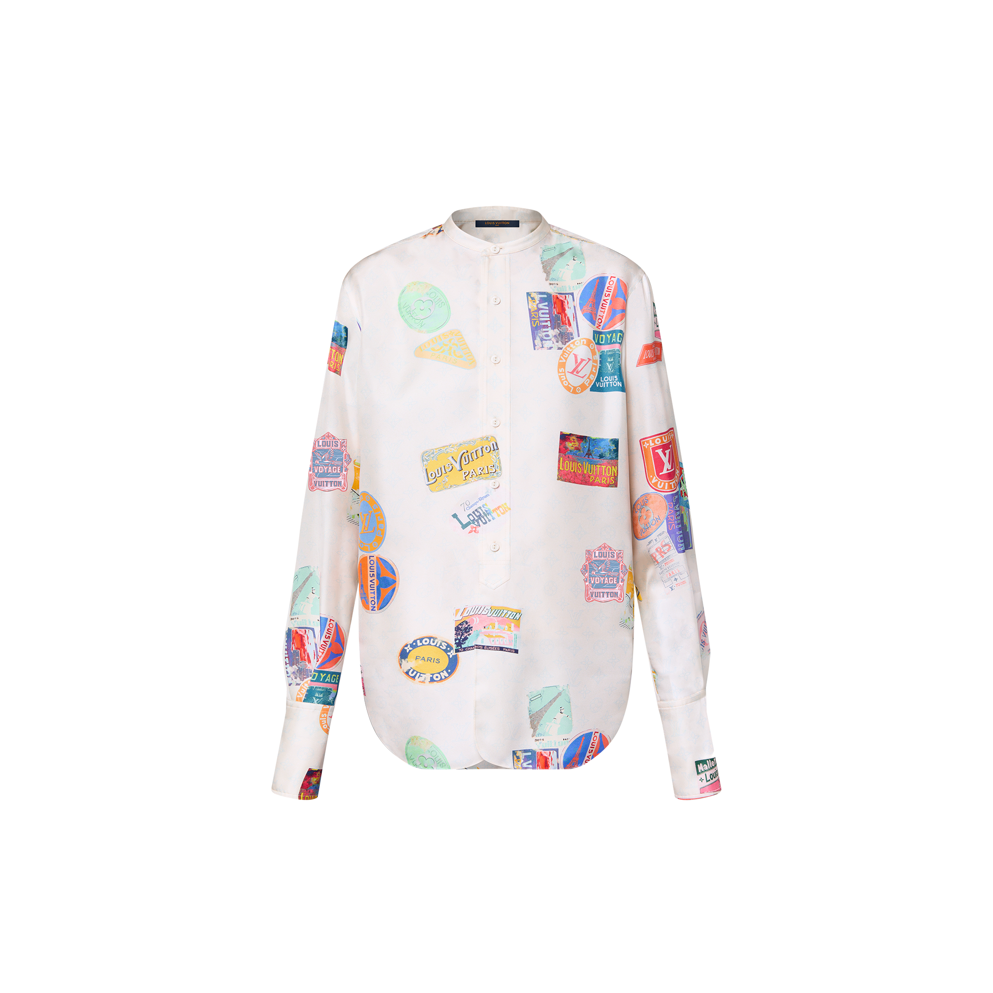 Mahina Patch Silk Shirt  in Women