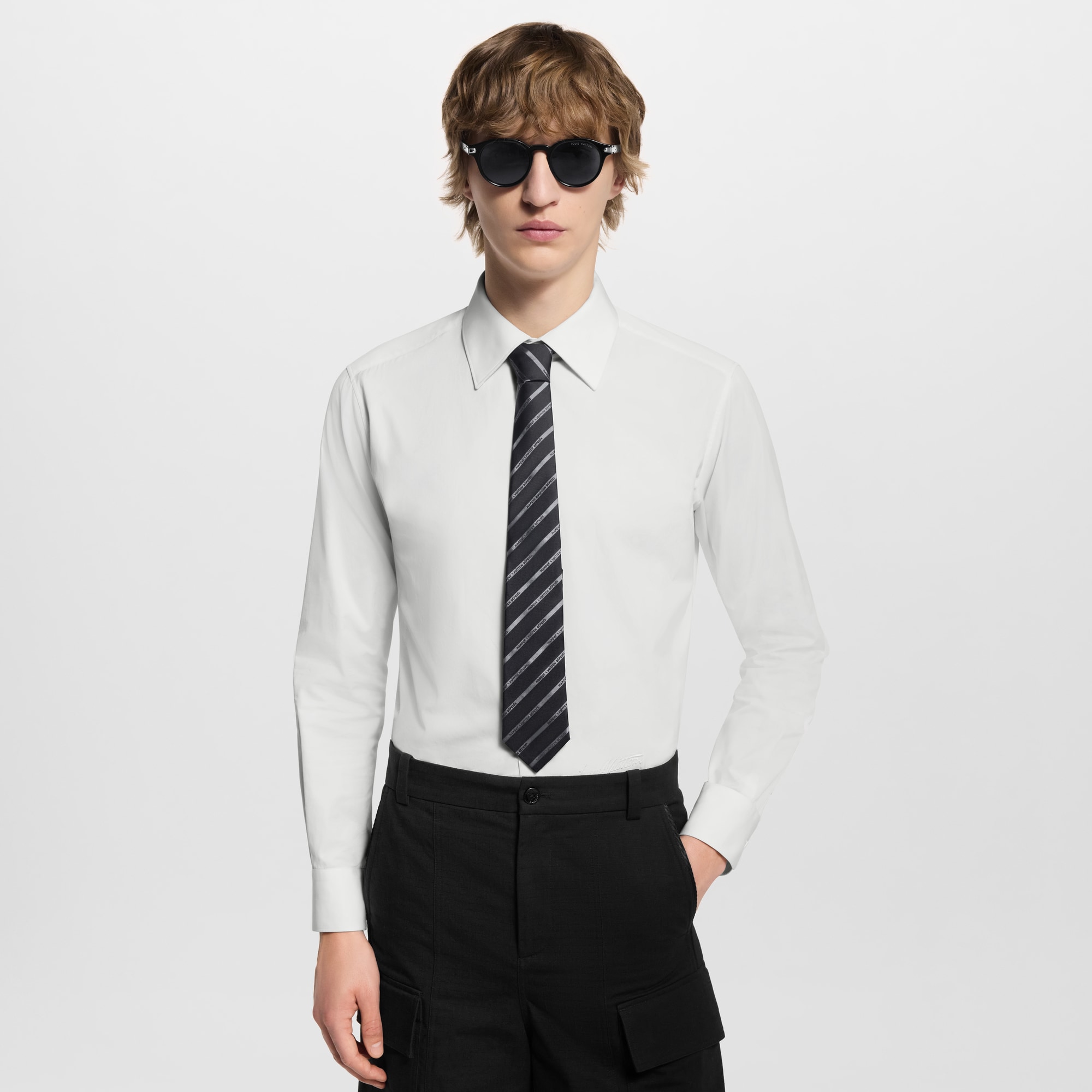 Marque L.Vuitton Deposée Stripes Tie . in Men