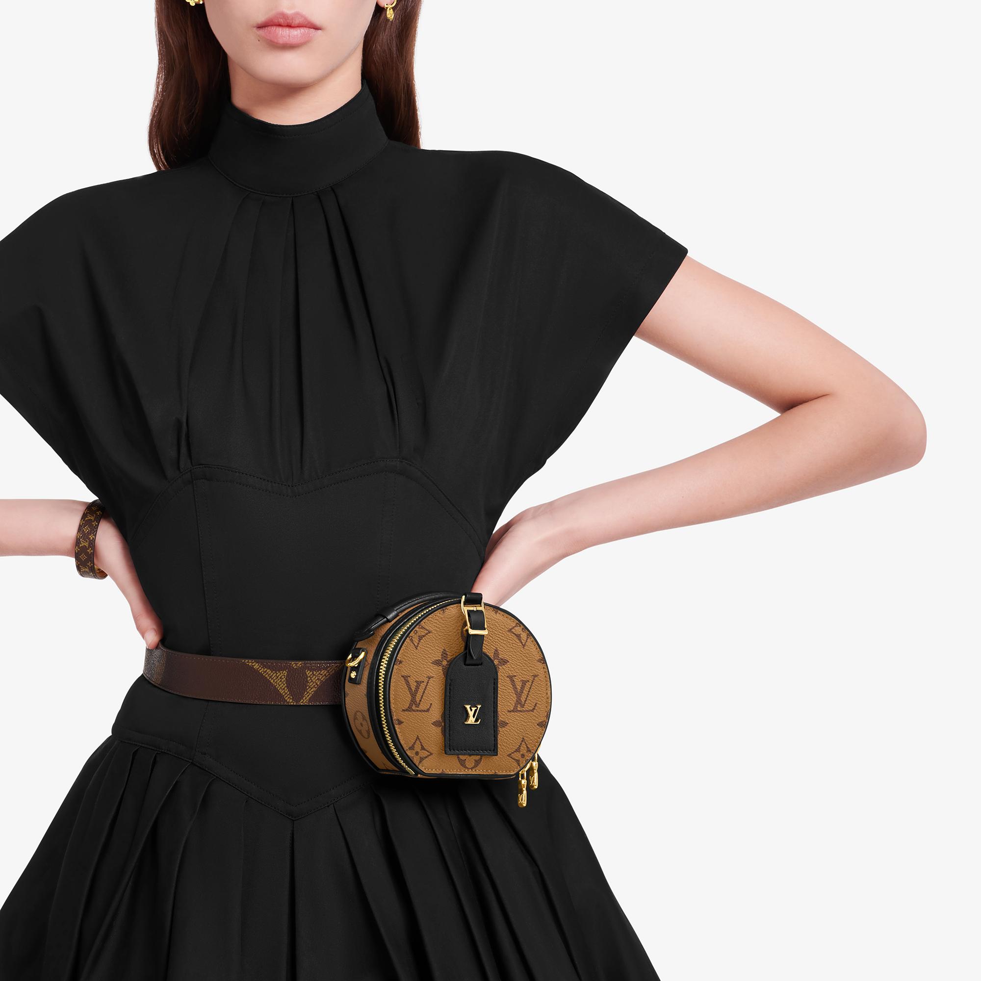 Louis Vuitton Mini Boite Chapeau Souple Black Miroir Vernis Leather Cr –  Lux Second Chance