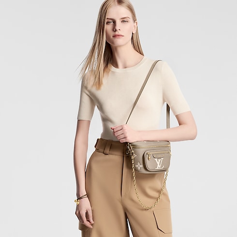 Mini Bumbag Bicolour Monogram Empreinte Leather in Women's Wallets and Small Leather Goods Wallets on Chain and Micro Bags collections by Louis Vuitton (Product zoom)