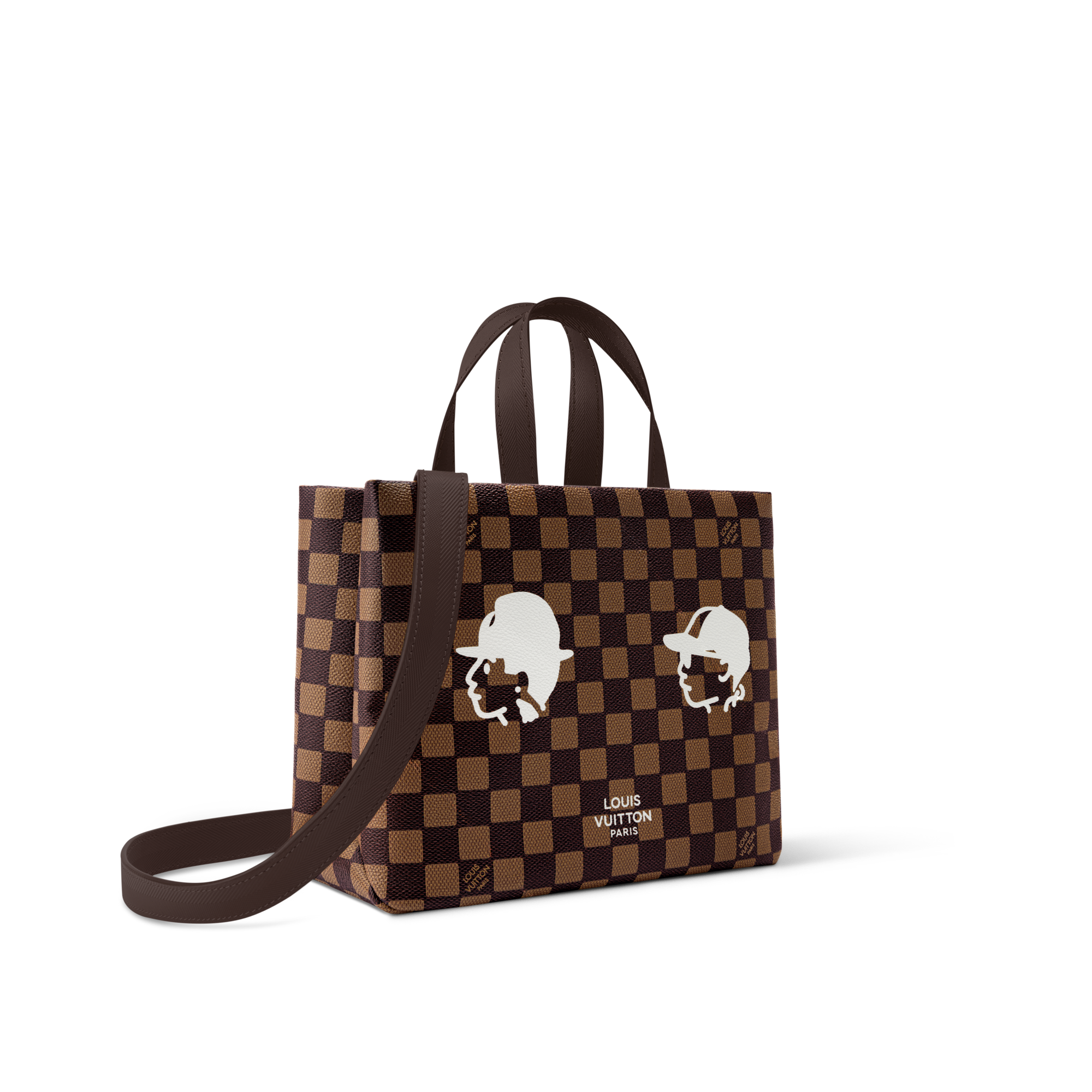 Mini Shopper Tote Damier Ebène Canvas in Bags and Small Leather Goods