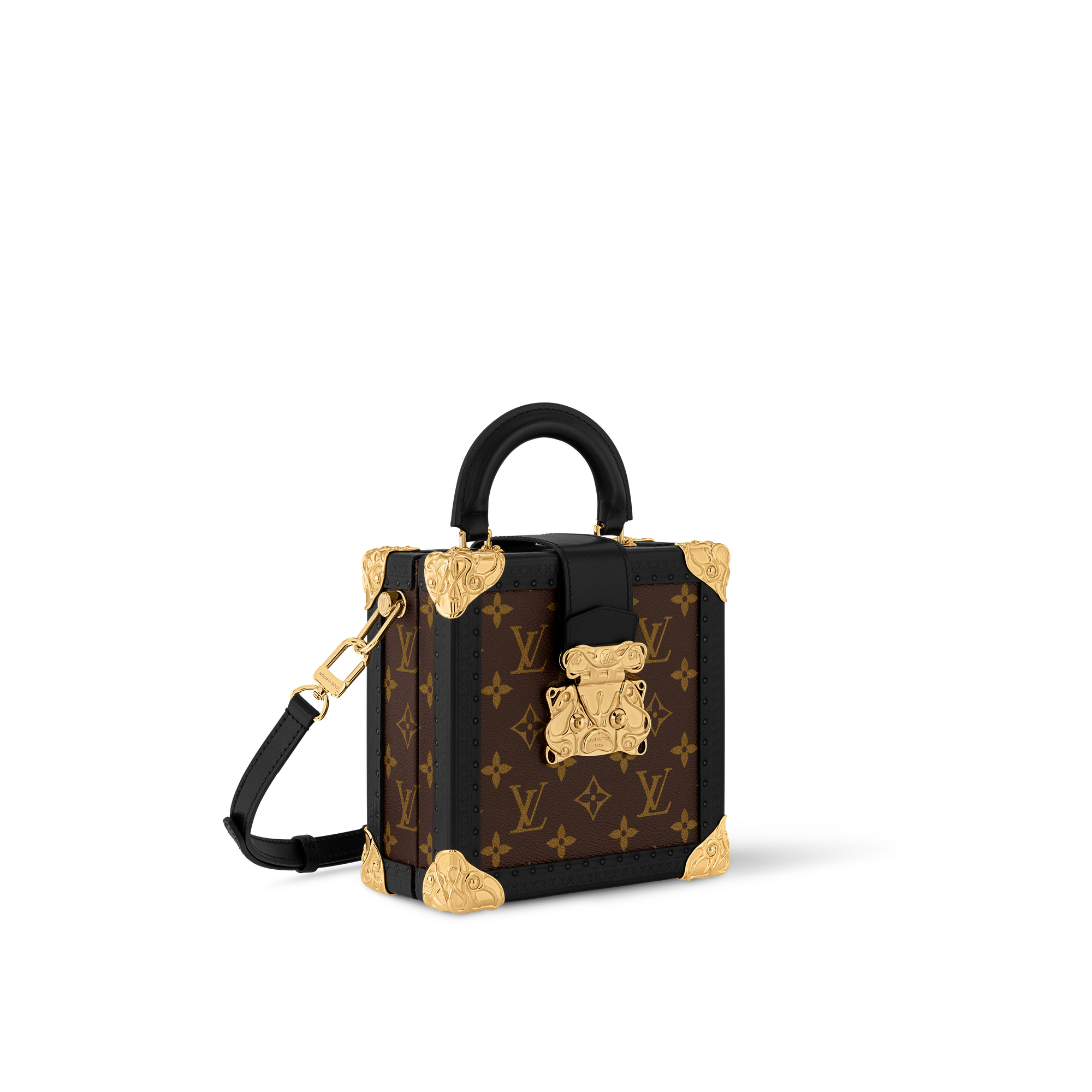 Mini Square Trunk Acanto Monogram Macassar Canvas in Les Extraordinaires