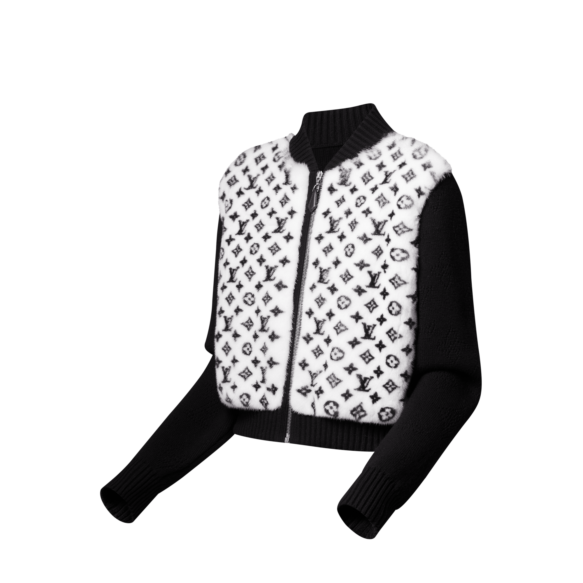 Mng Mink Bomber Jacket W/ Knit SL  in Women