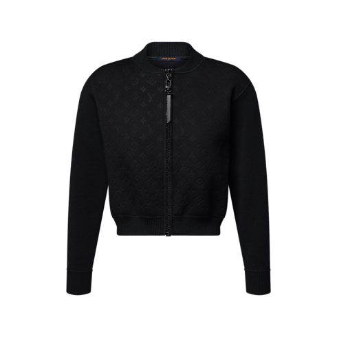 Monogram Accent Zip-Up Knit Jacket in Women's Ready-to-Wear Coats and Jackets collections by Louis Vuitton (Product zoom)