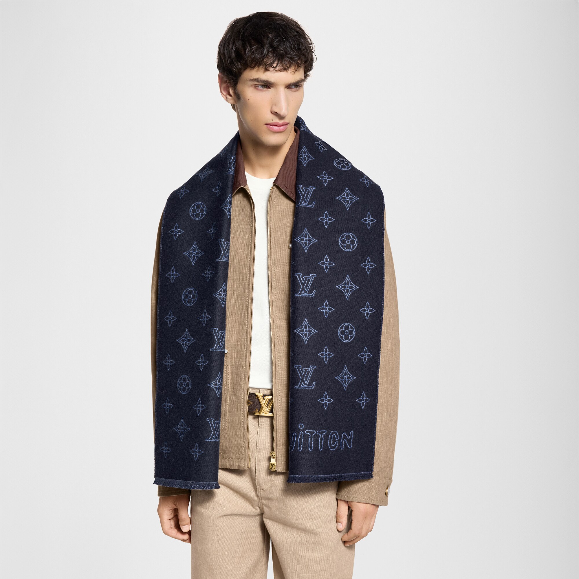 Monogram Blast Scarf . in Men