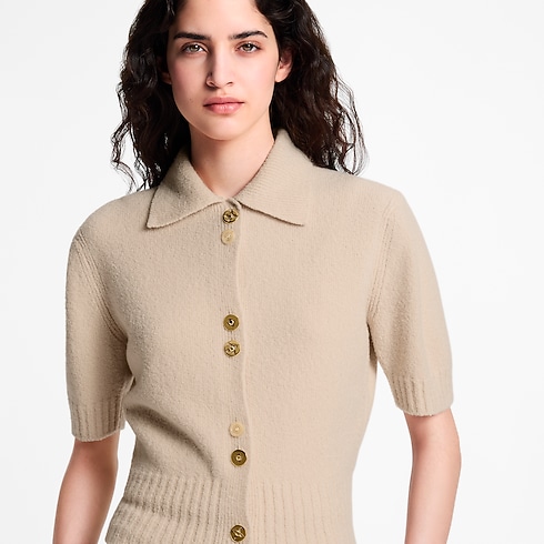Monogram Button Knit Top in Women's Ready-to-Wear Tops collections by Louis Vuitton (Product zoom)