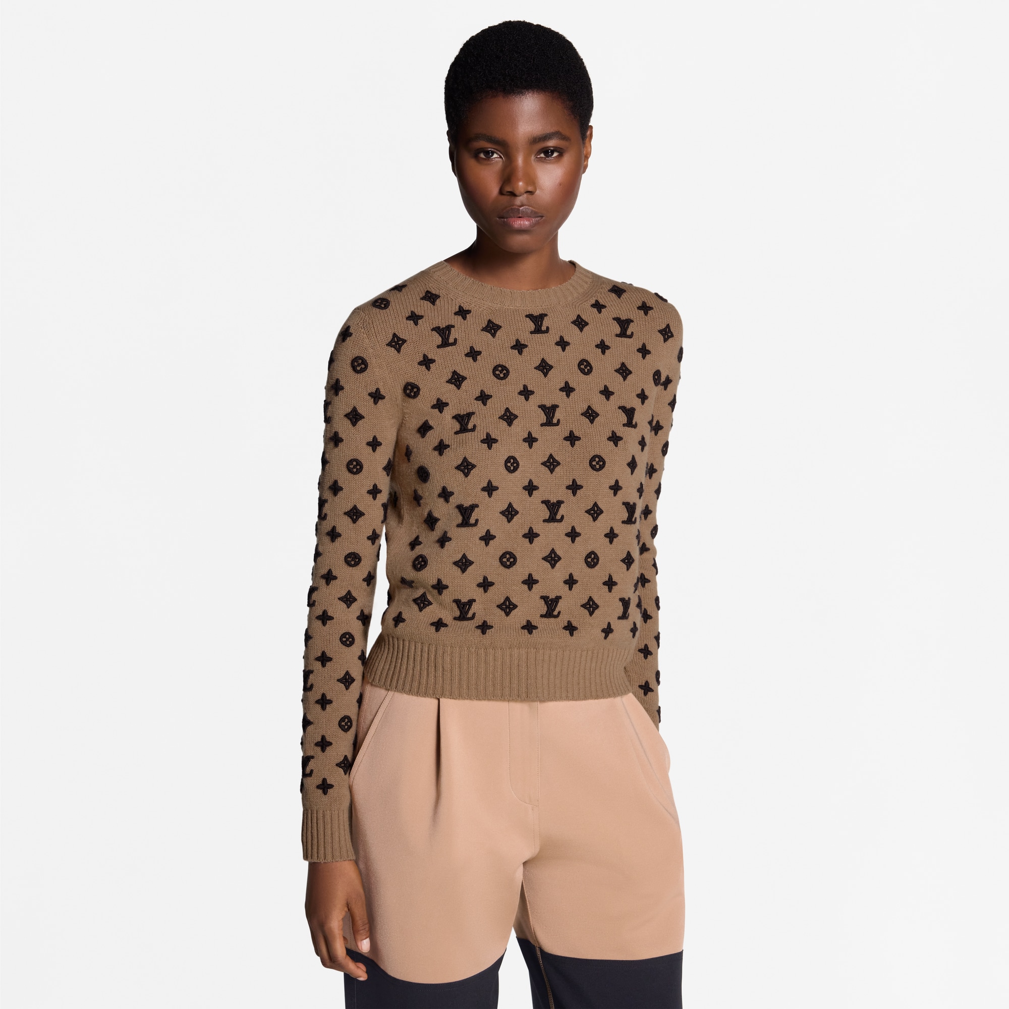 Monogram Cashmere Pullover  in Women