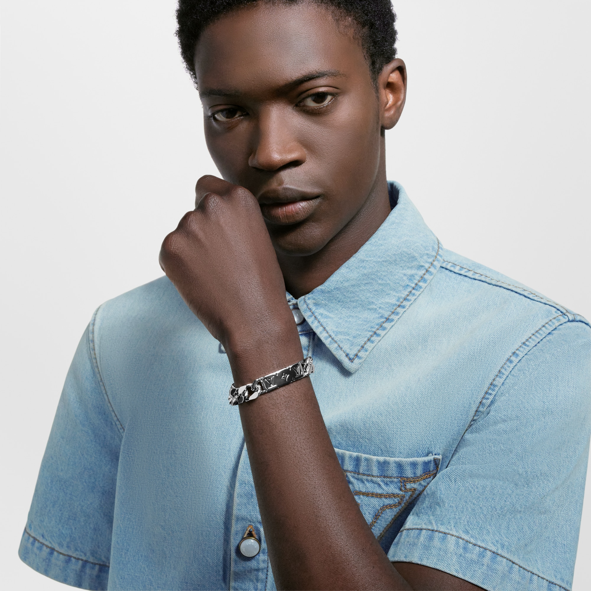 Monogram Chain Bracelet . in Men