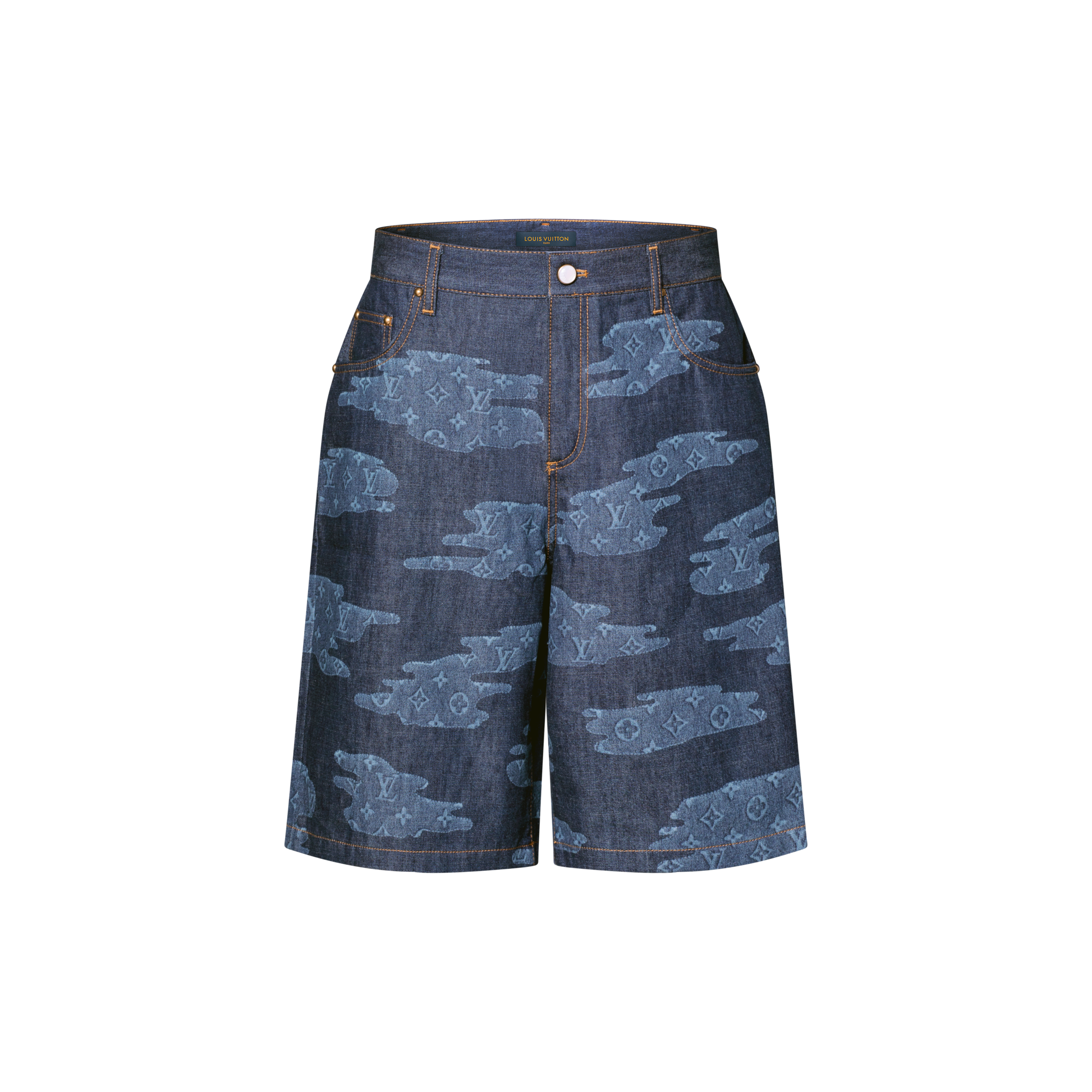 Monogram Chambray Shorts  in Men
