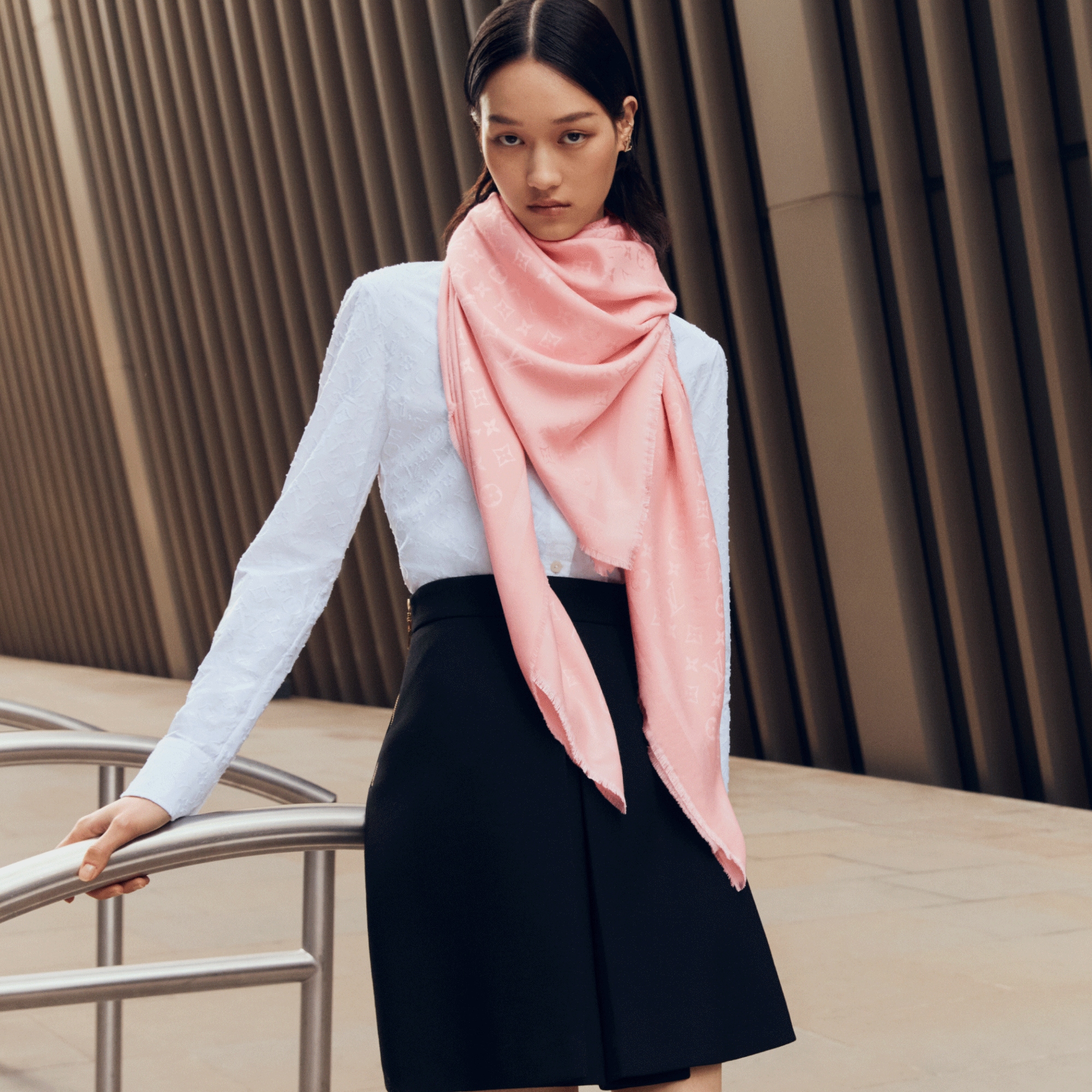 Monogram Classic Shawl . in Women