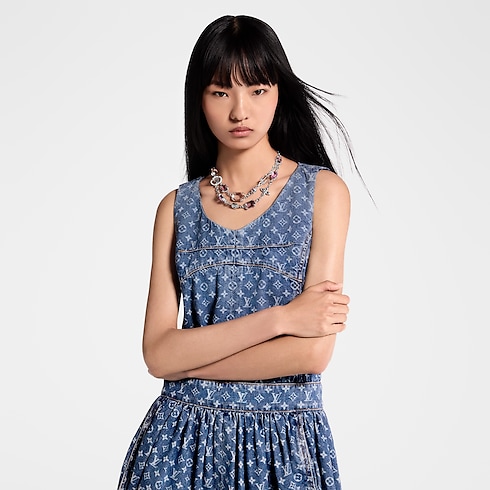 Monogram Denim Dress in Women's Ready-to-Wear Dresses collections by Louis Vuitton (Product zoom)