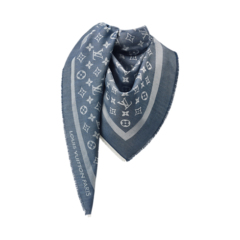 Monogram Denim Shawl . in Women's Accessories Shawls collections by Louis Vuitton (Product zoom)
