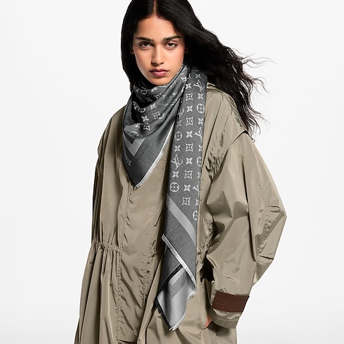 Monogram Denim Shawl . in Women's Accessories Shawls collections by Louis Vuitton (Product zoom)