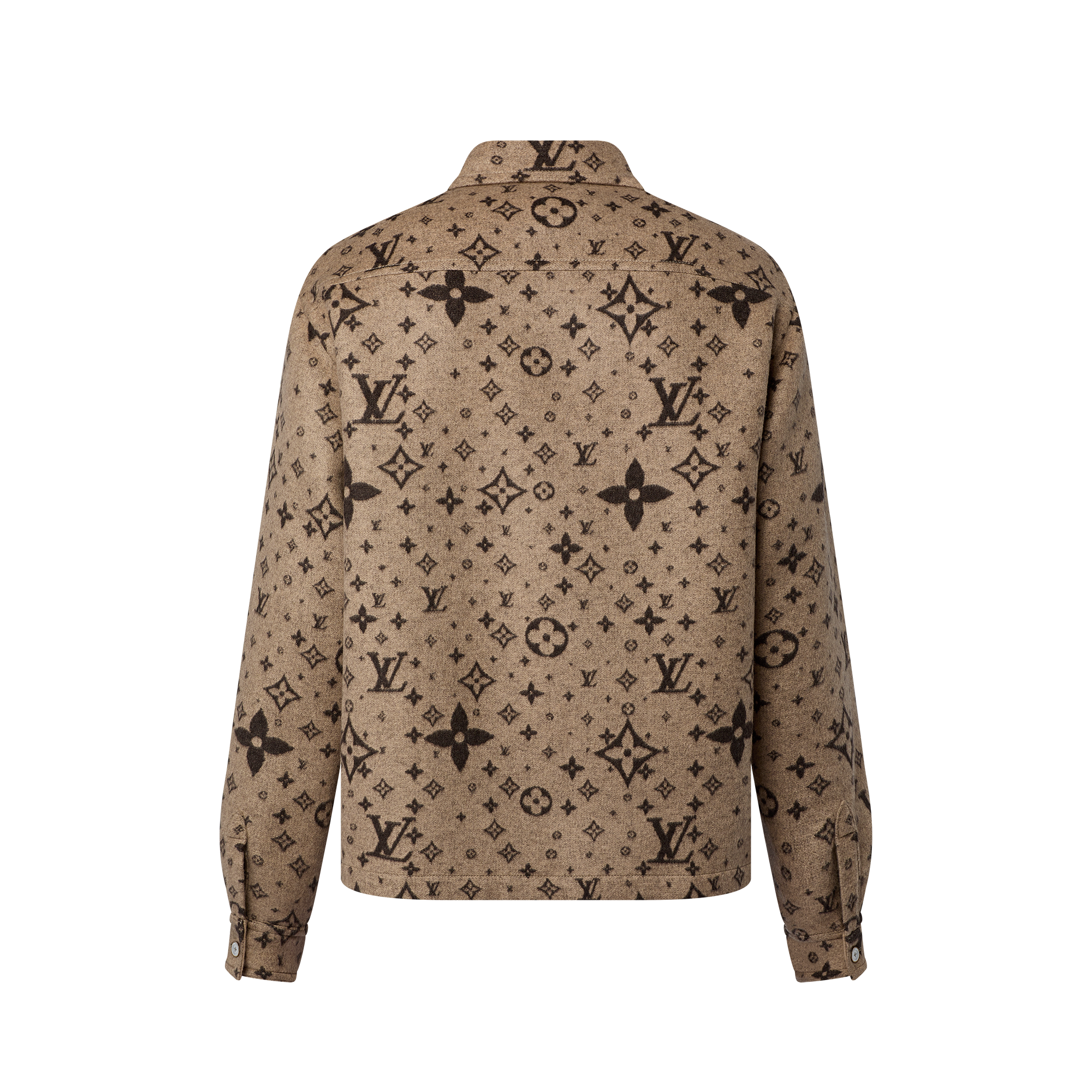 Monogram Double Face Wool, Silk And Cashmere-Blend Overshirt  in Men