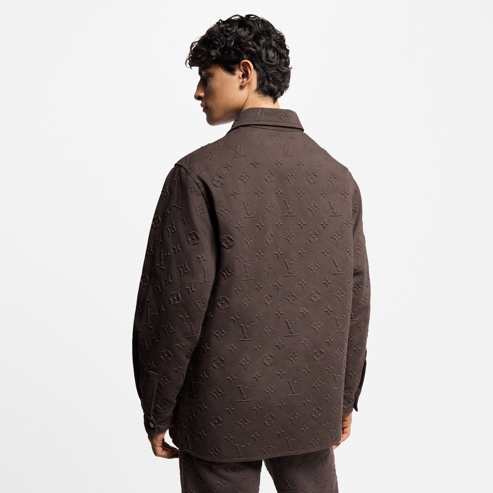 Monogram Embossed Overshirt  in Men
