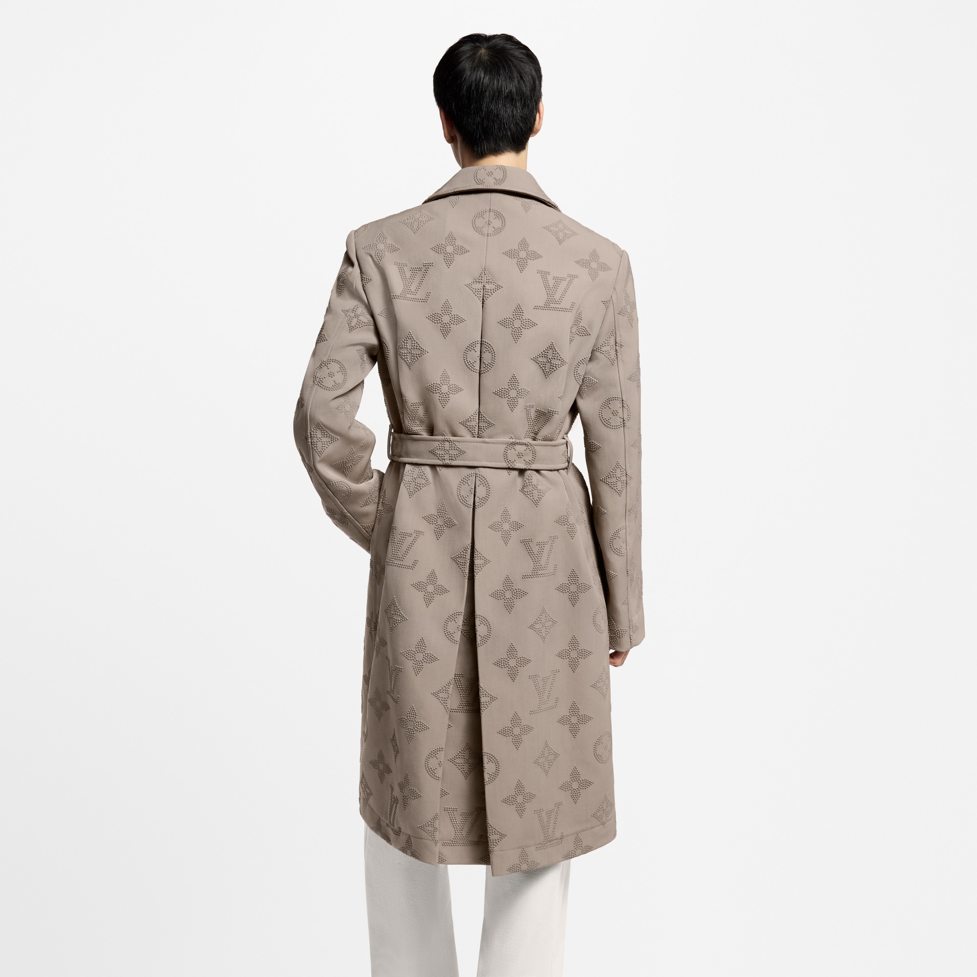 Monogram Embroidered Dandy Raincoat  in Men
