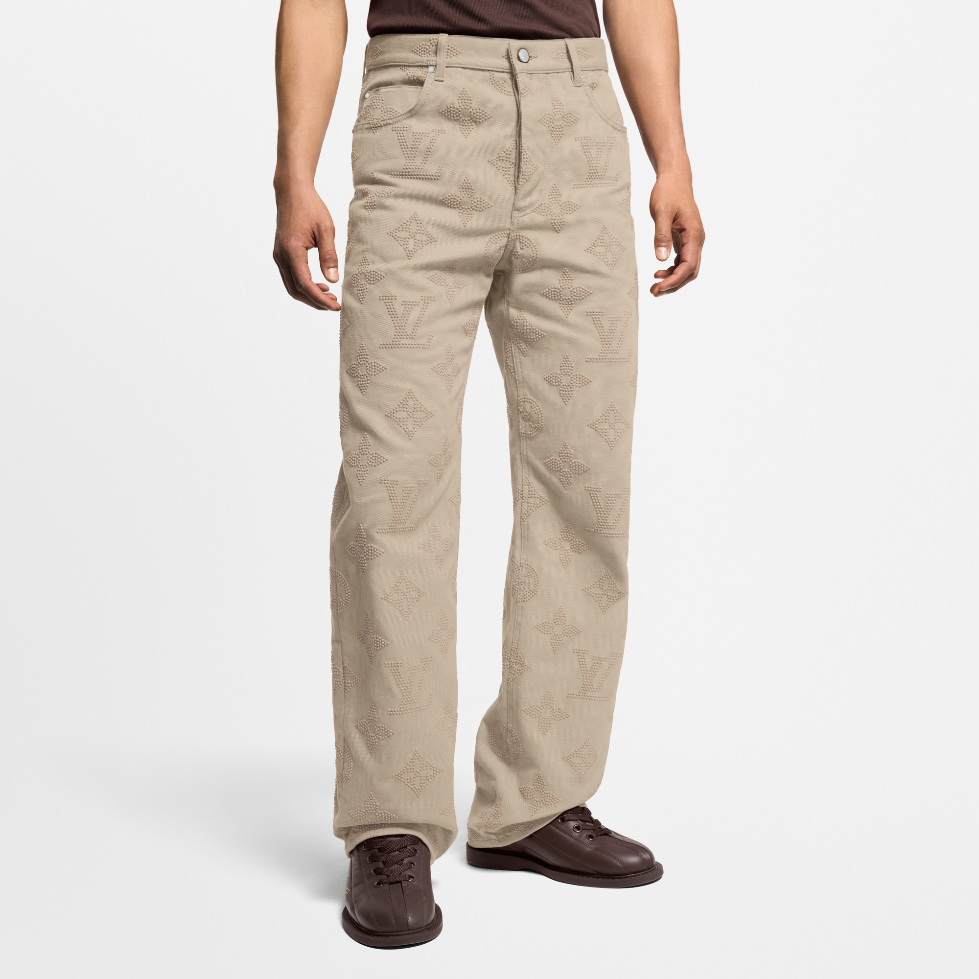 Monogram Embroidered Skate Pants  in Men