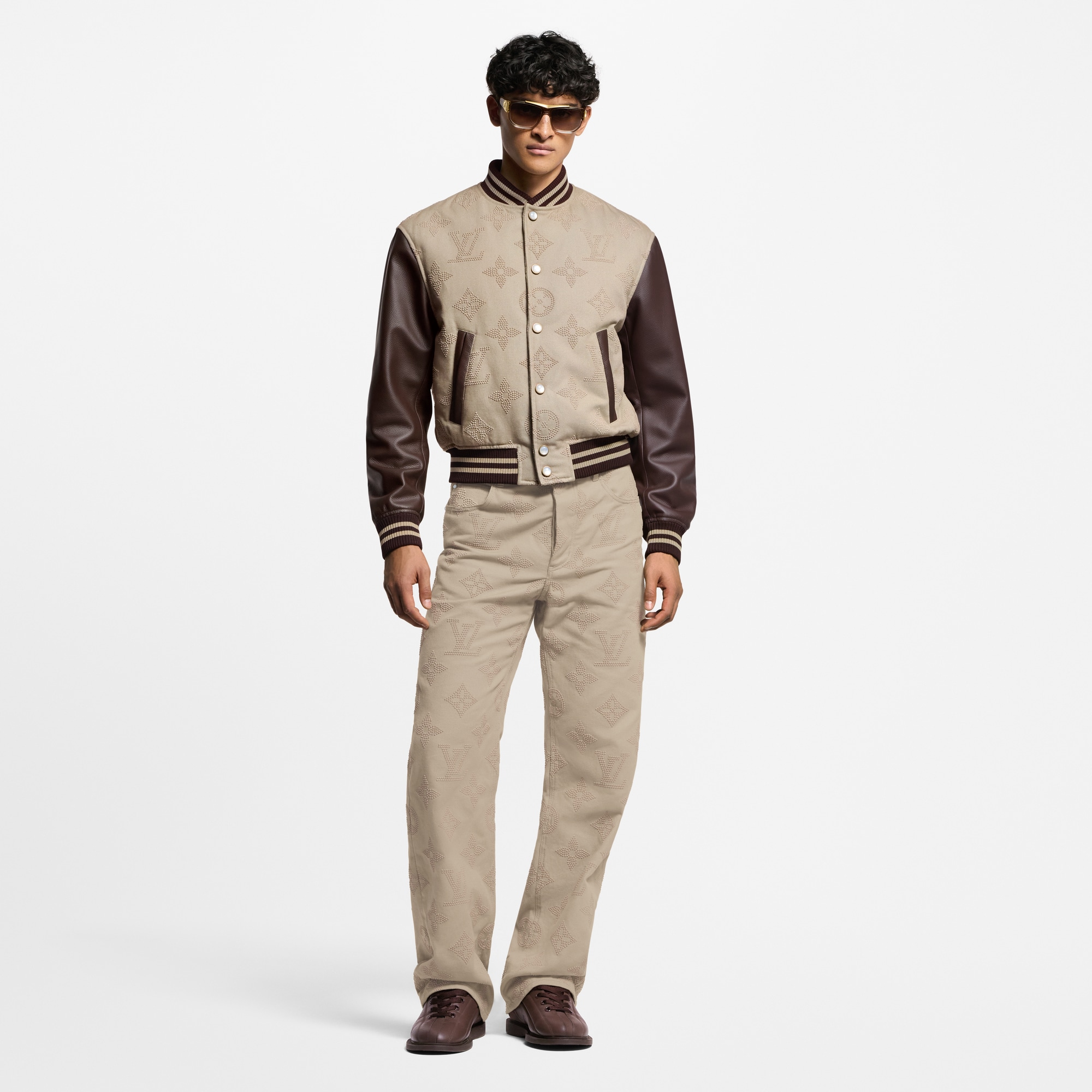 Monogram Embroidered Skate Pants  in Men