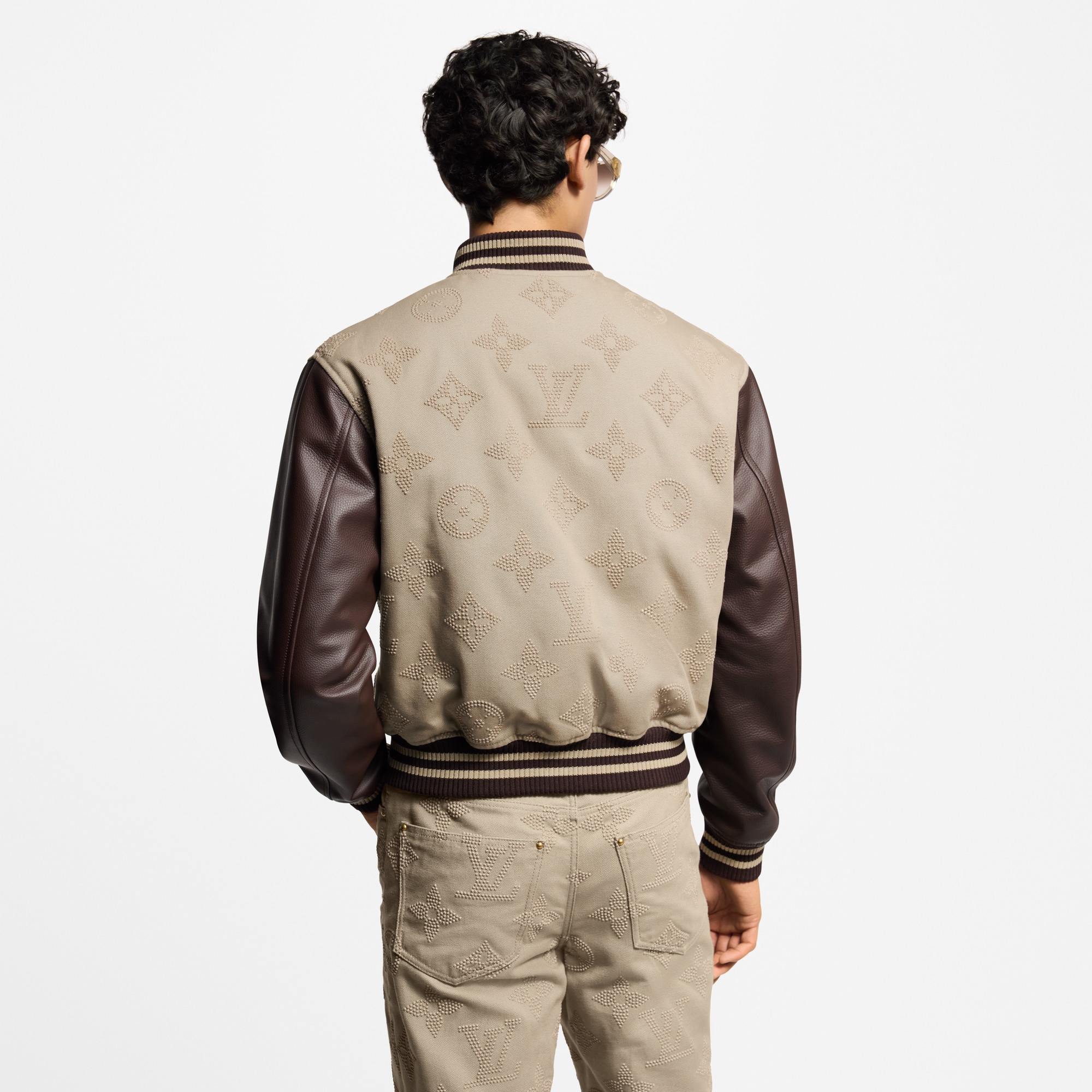 Monogram Embroidered Varsity Blouson  in Men