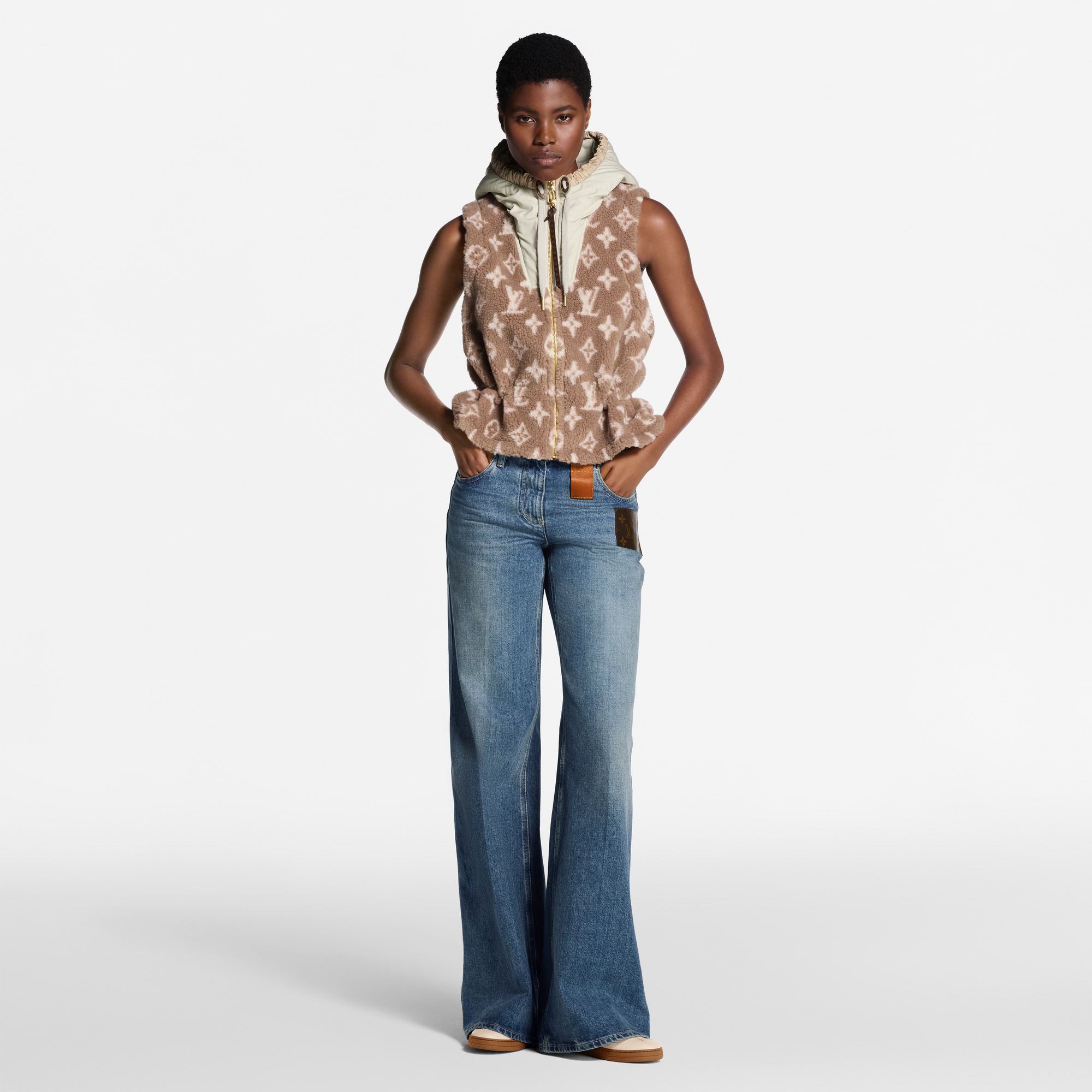 Monogram Fleece Gilet  in Women